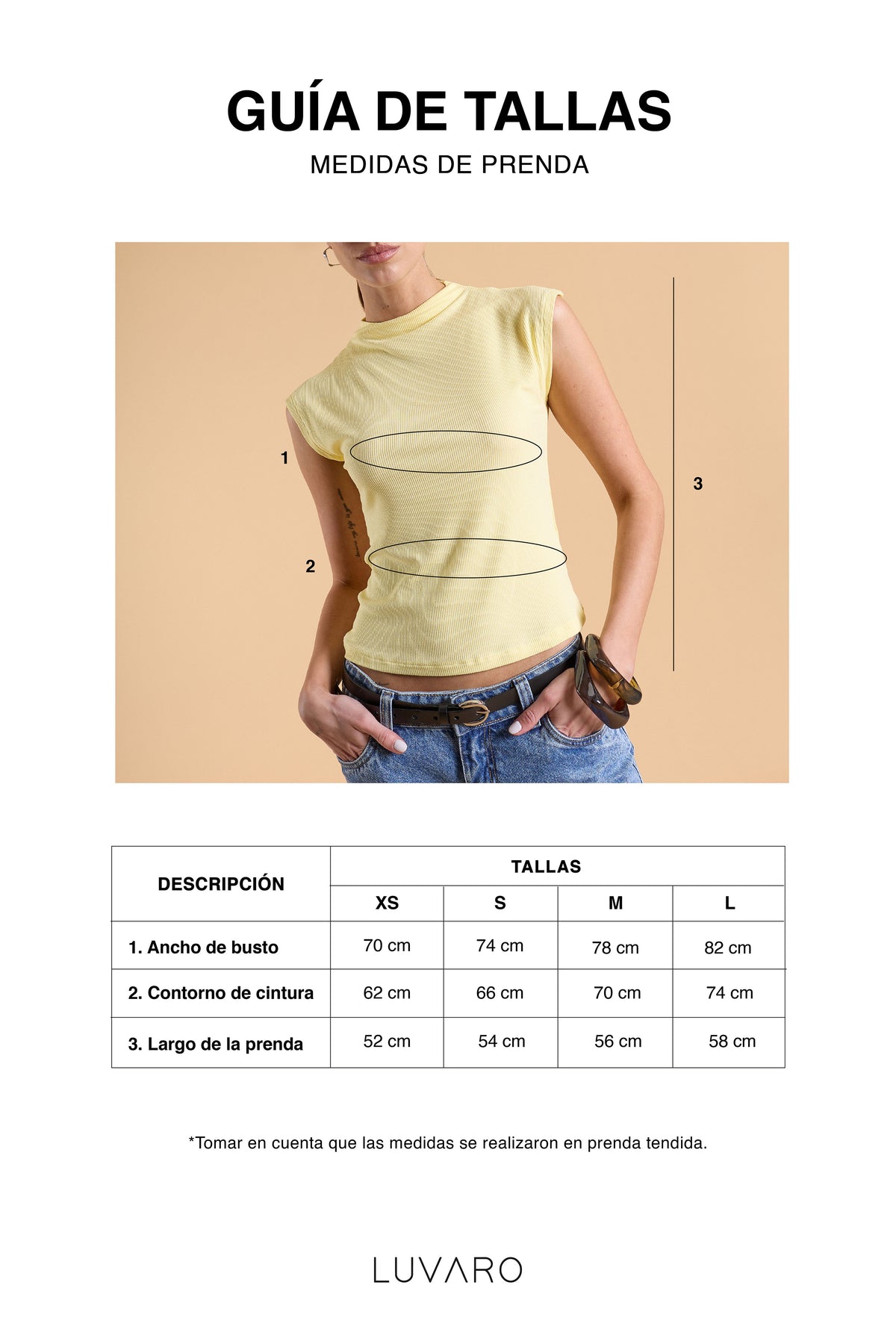 Top Cuello Alto Rib - Marrón