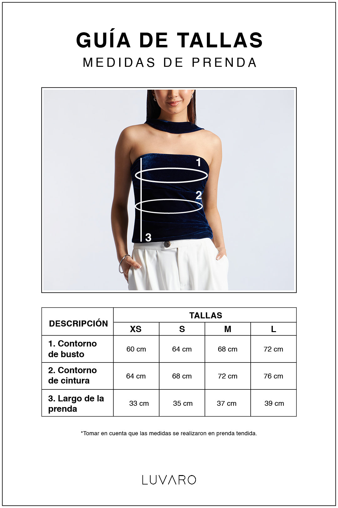 Top Velvet Fular - Azul