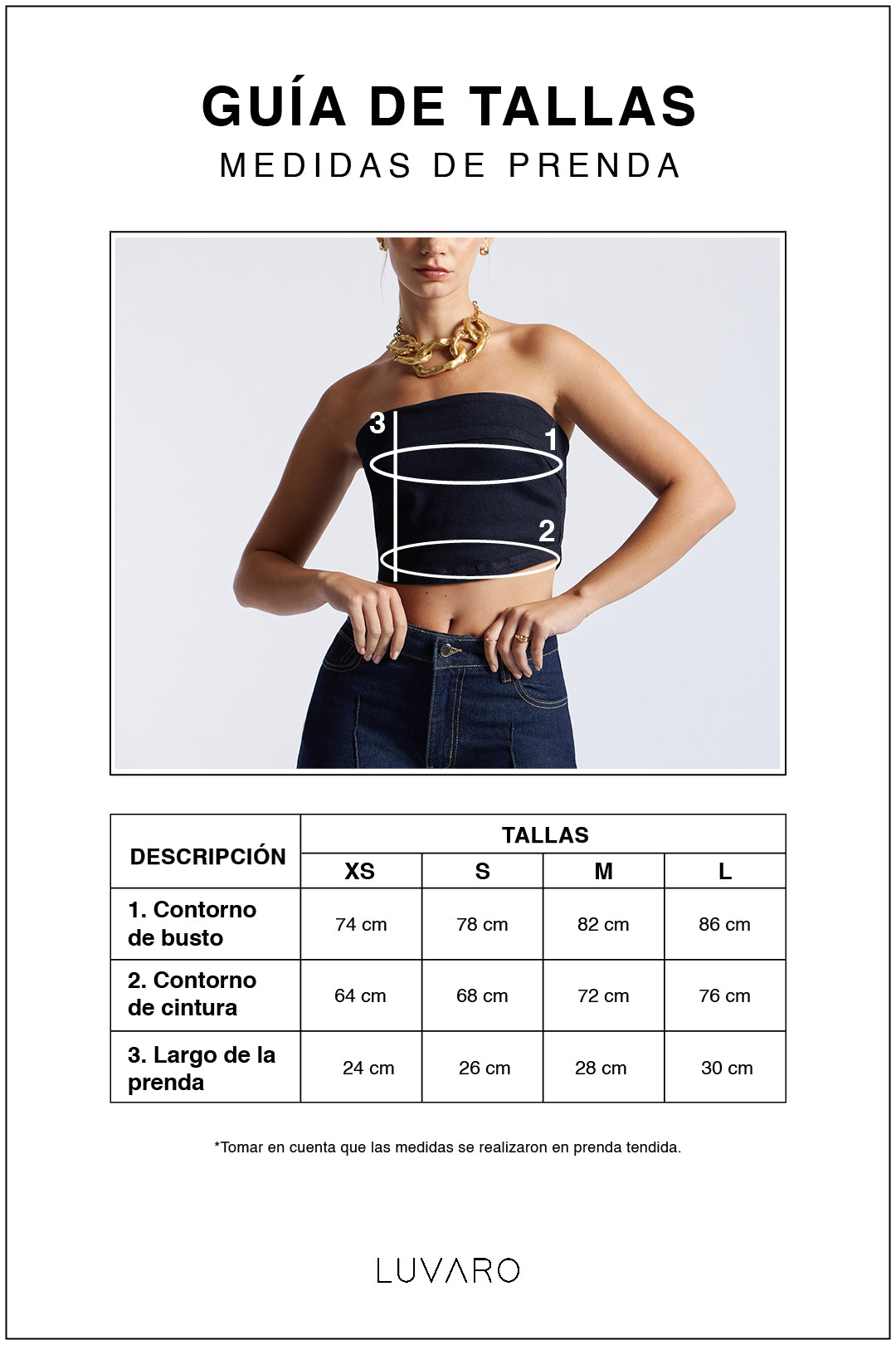 Top Denim Strapless - Azul Índigo