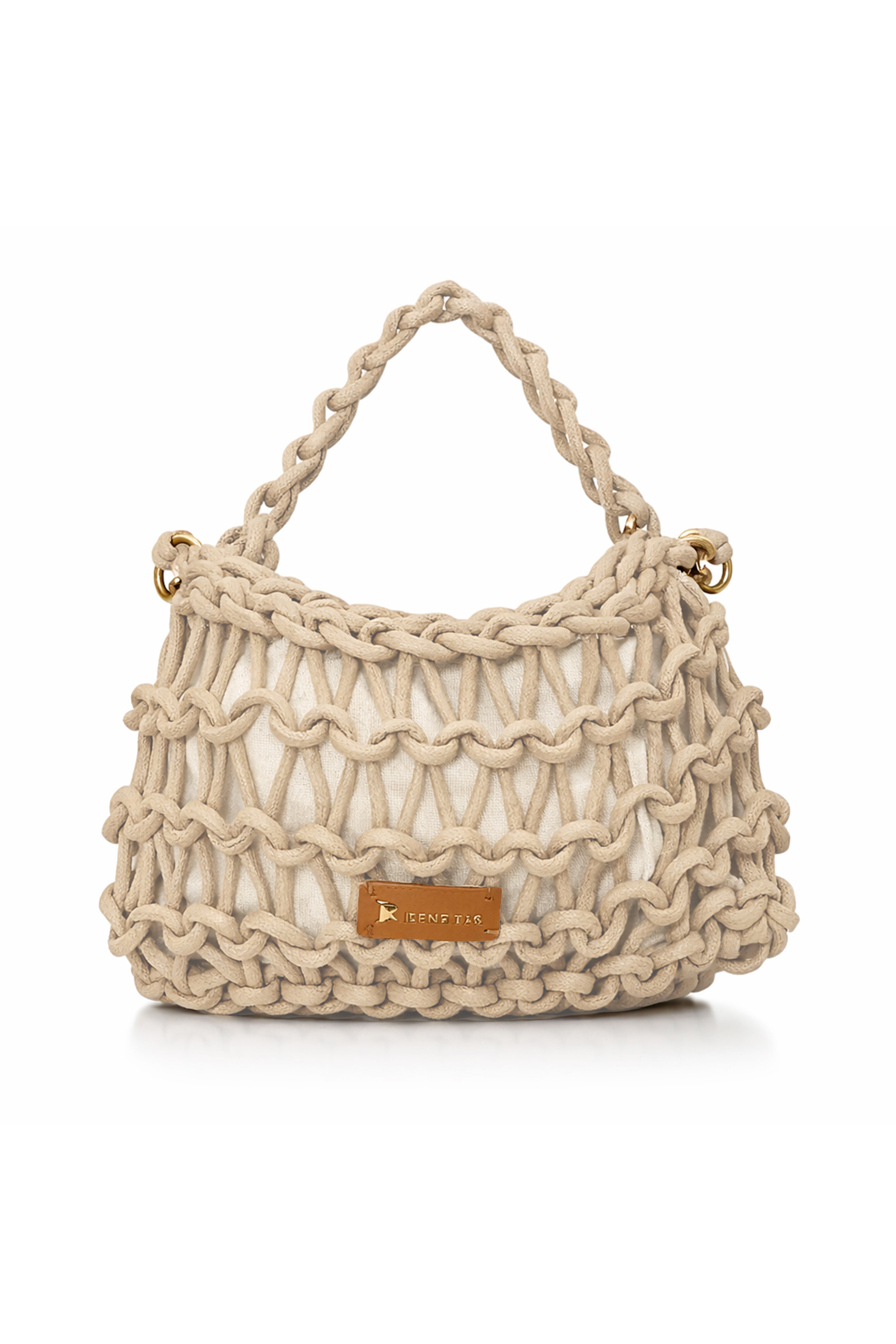 Bolso Trenzado Sol - Beige