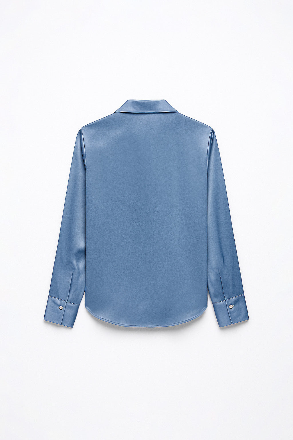 Blusa Básica Satinada - Acero