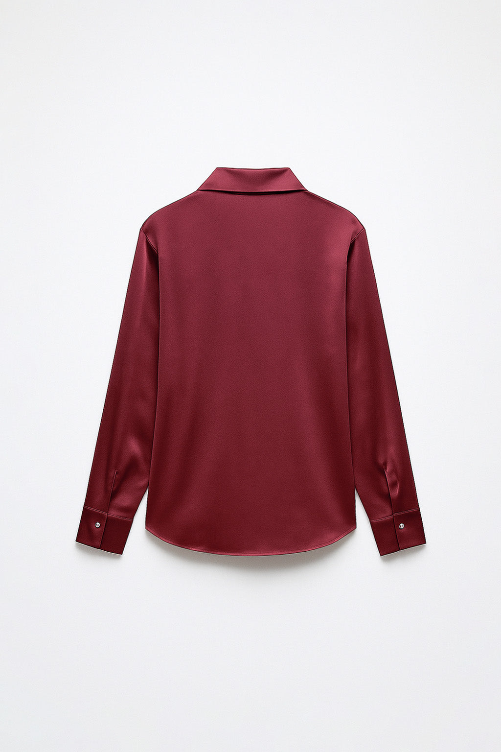 Blusa Básica Satinada - Burgundy