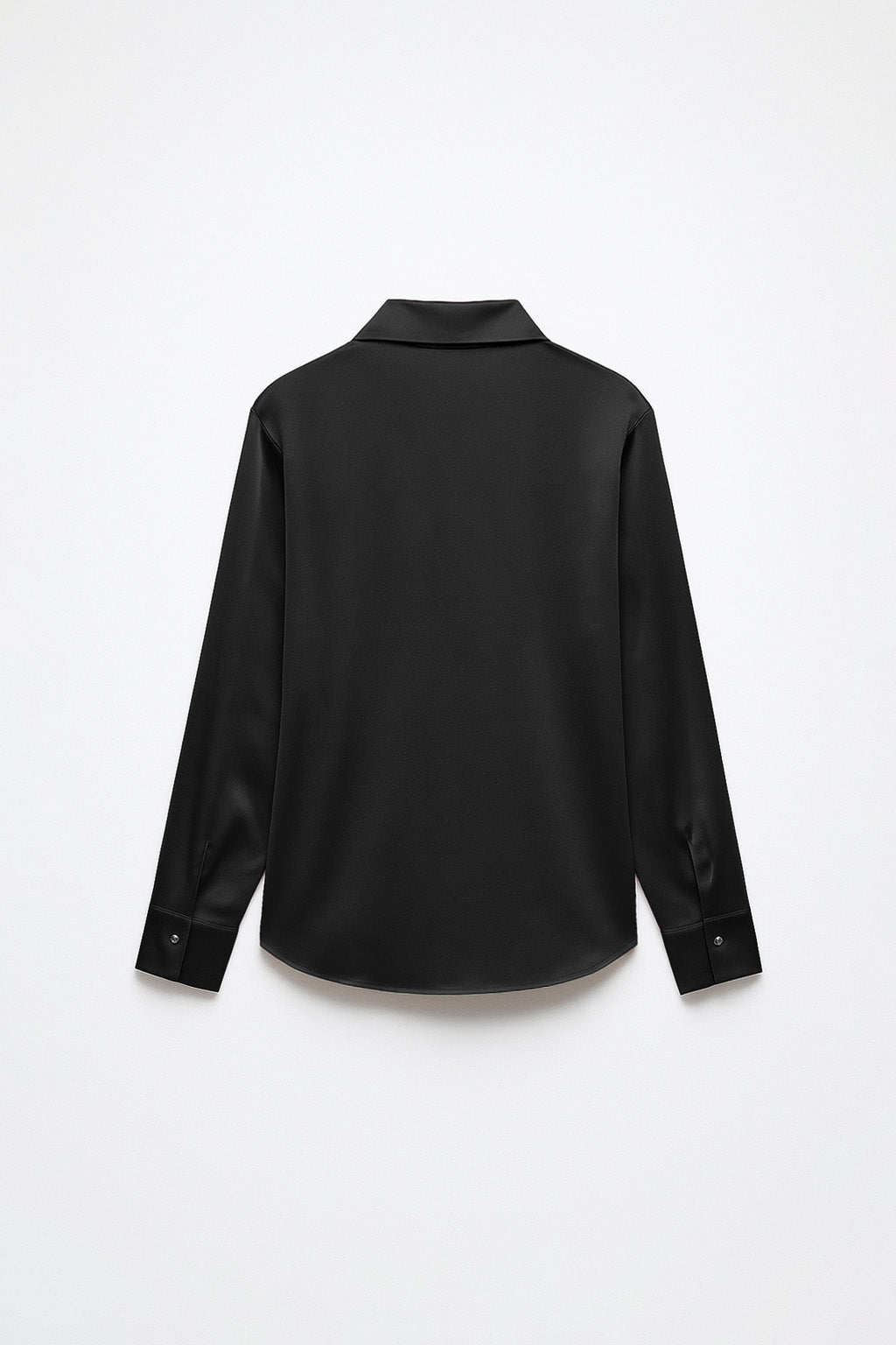 Blusa Básica Satinada - Negro