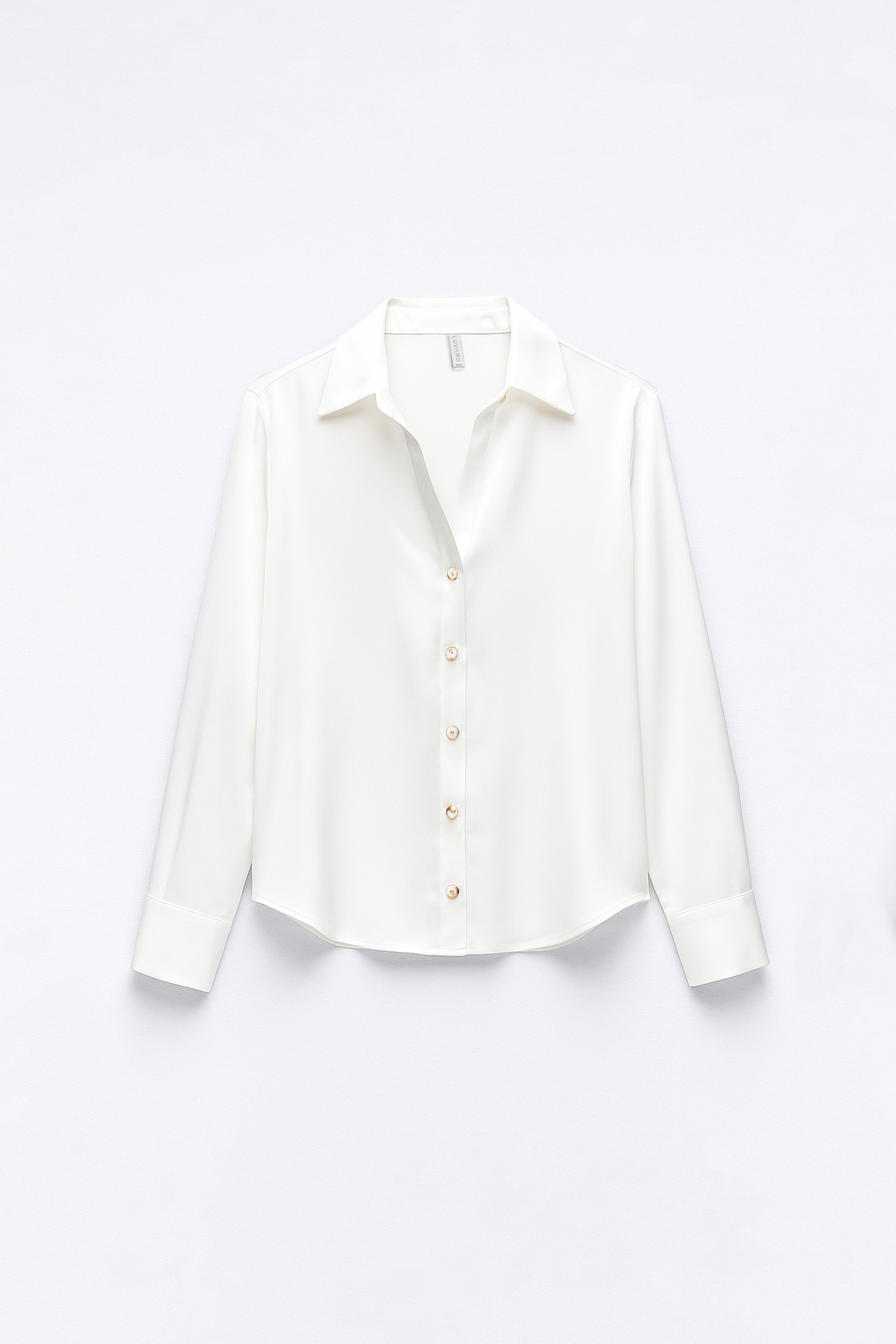 Blusa Básica Satinada - Perla