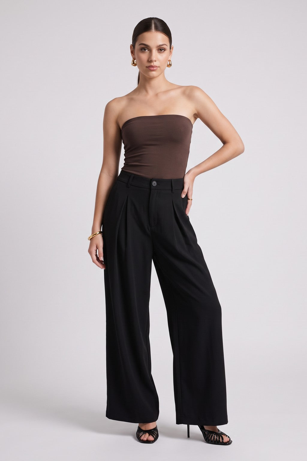 Body Strapless - Marrón