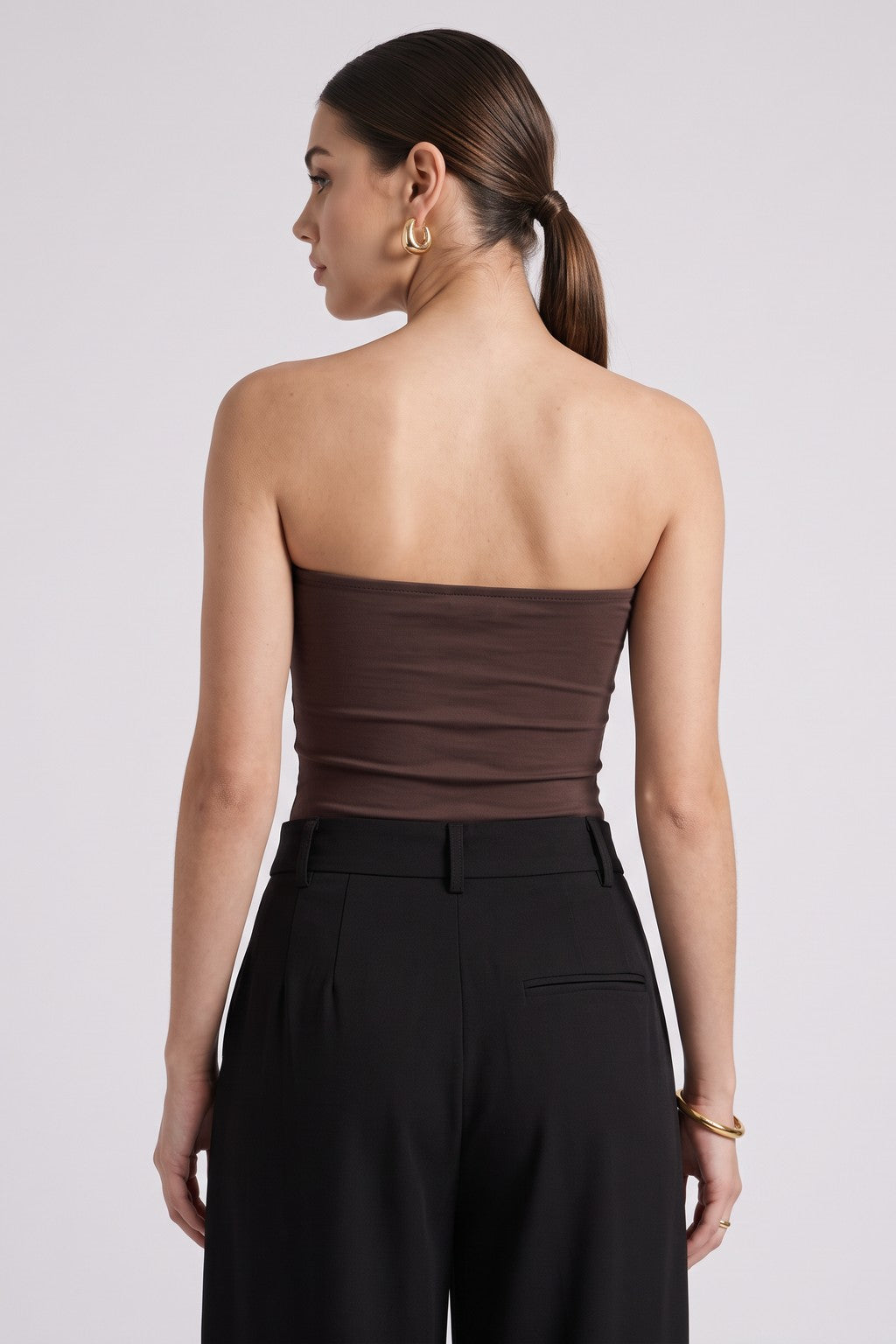 Body Strapless - Marrón