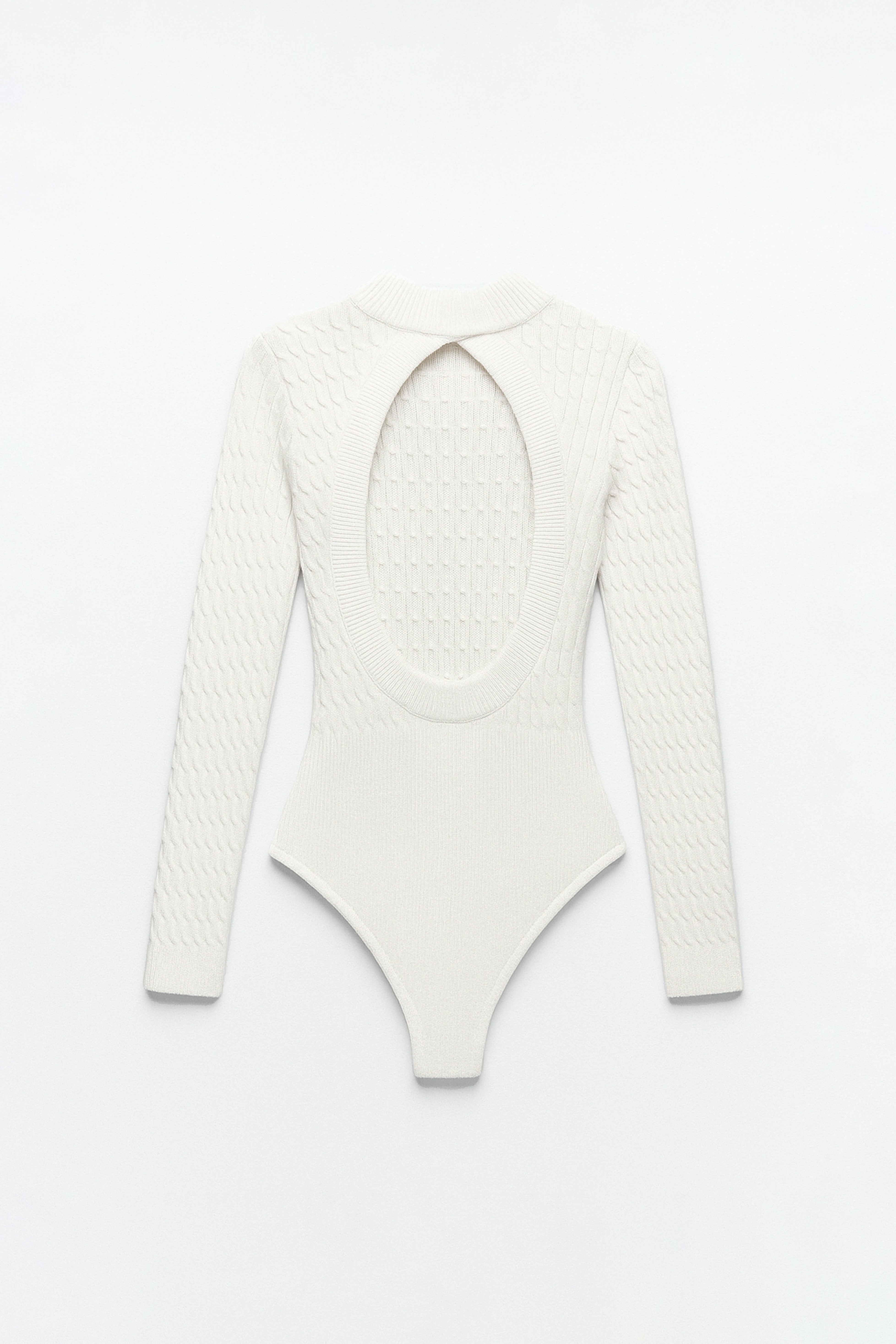 Body Knit Espalda Descubierta - Perla