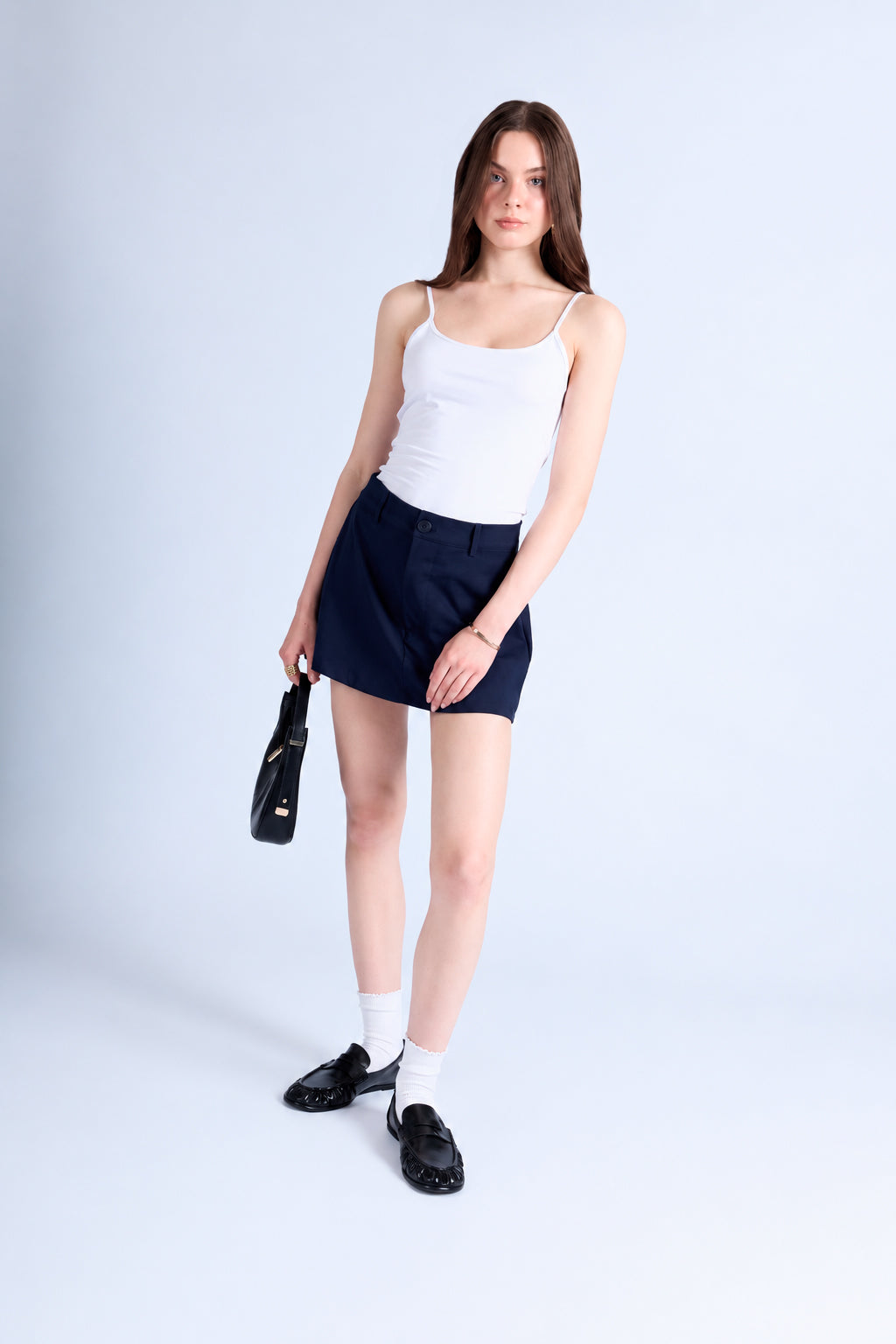 Top Slim Tiras - Blanco