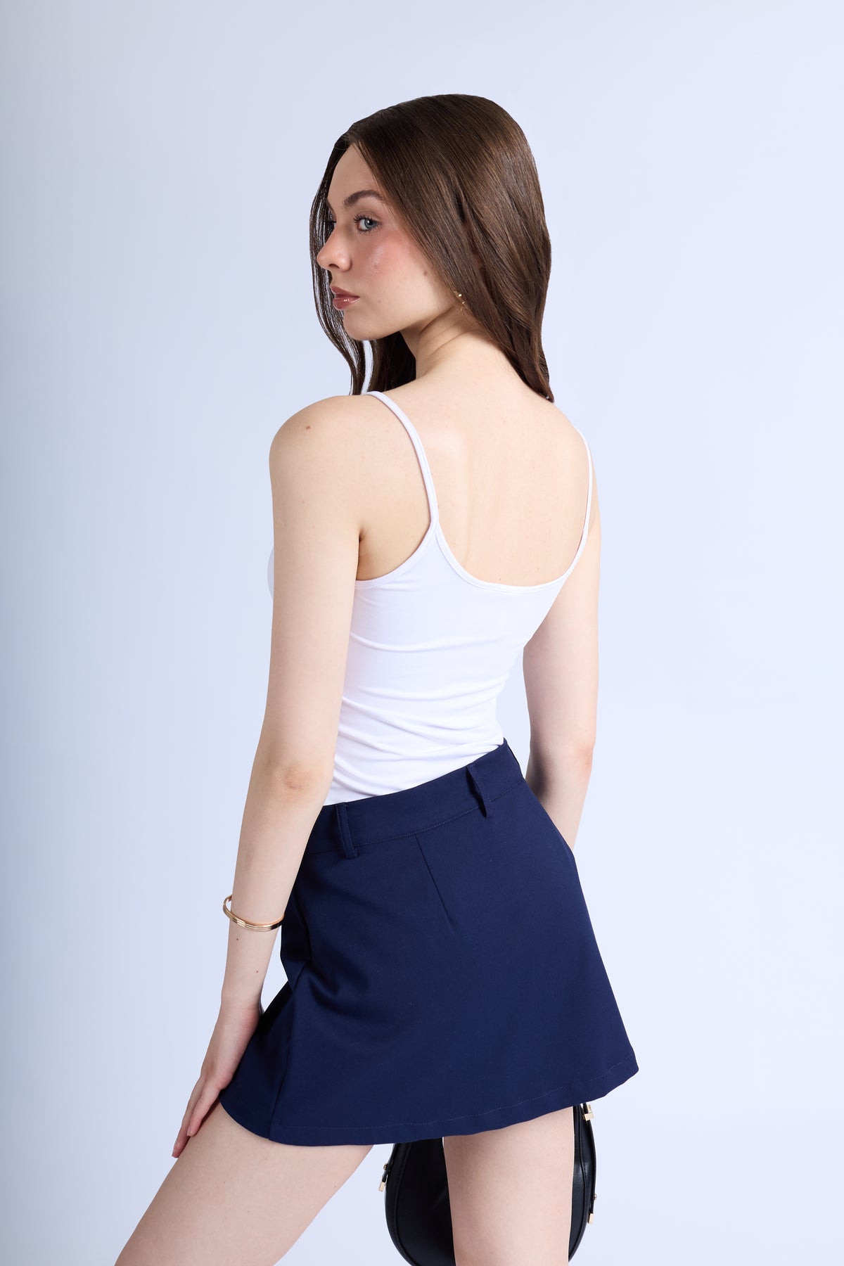 Top Slim Tiras - Blanco
