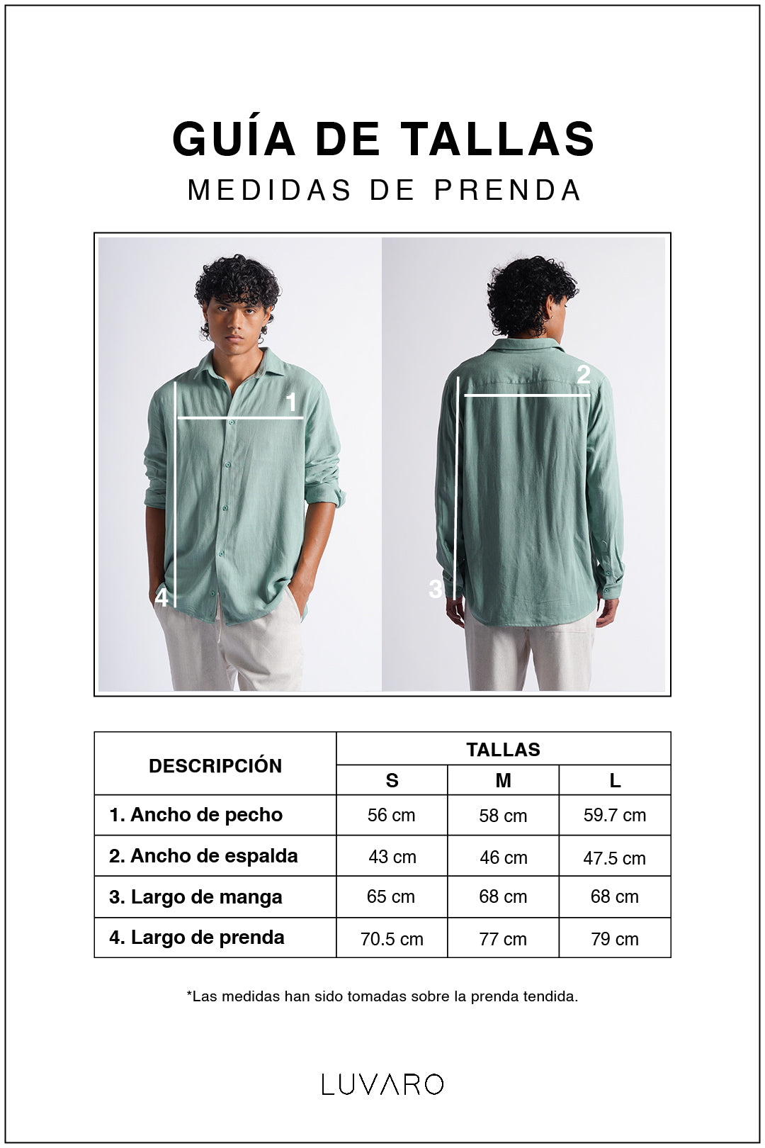 Camisa Larga Lino - Verde Laurel