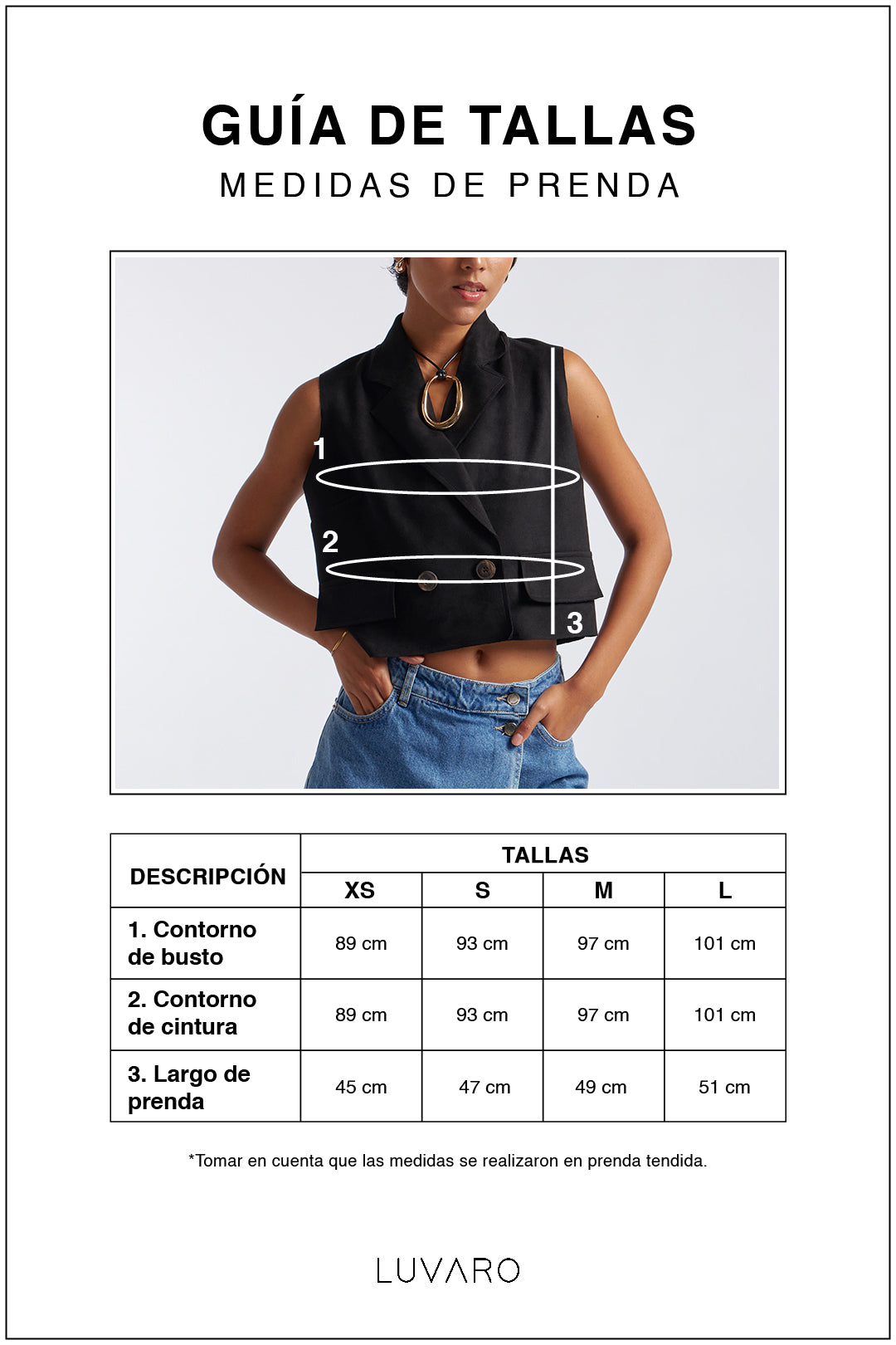 Chaleco Corto Suede - Azul Marino