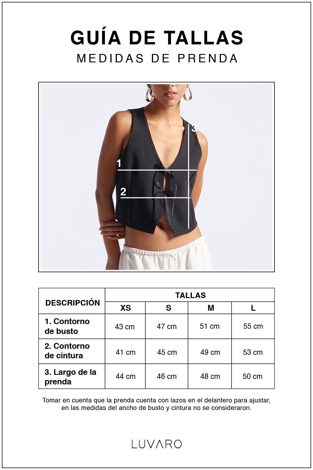 Chaleco Lazos - Negro