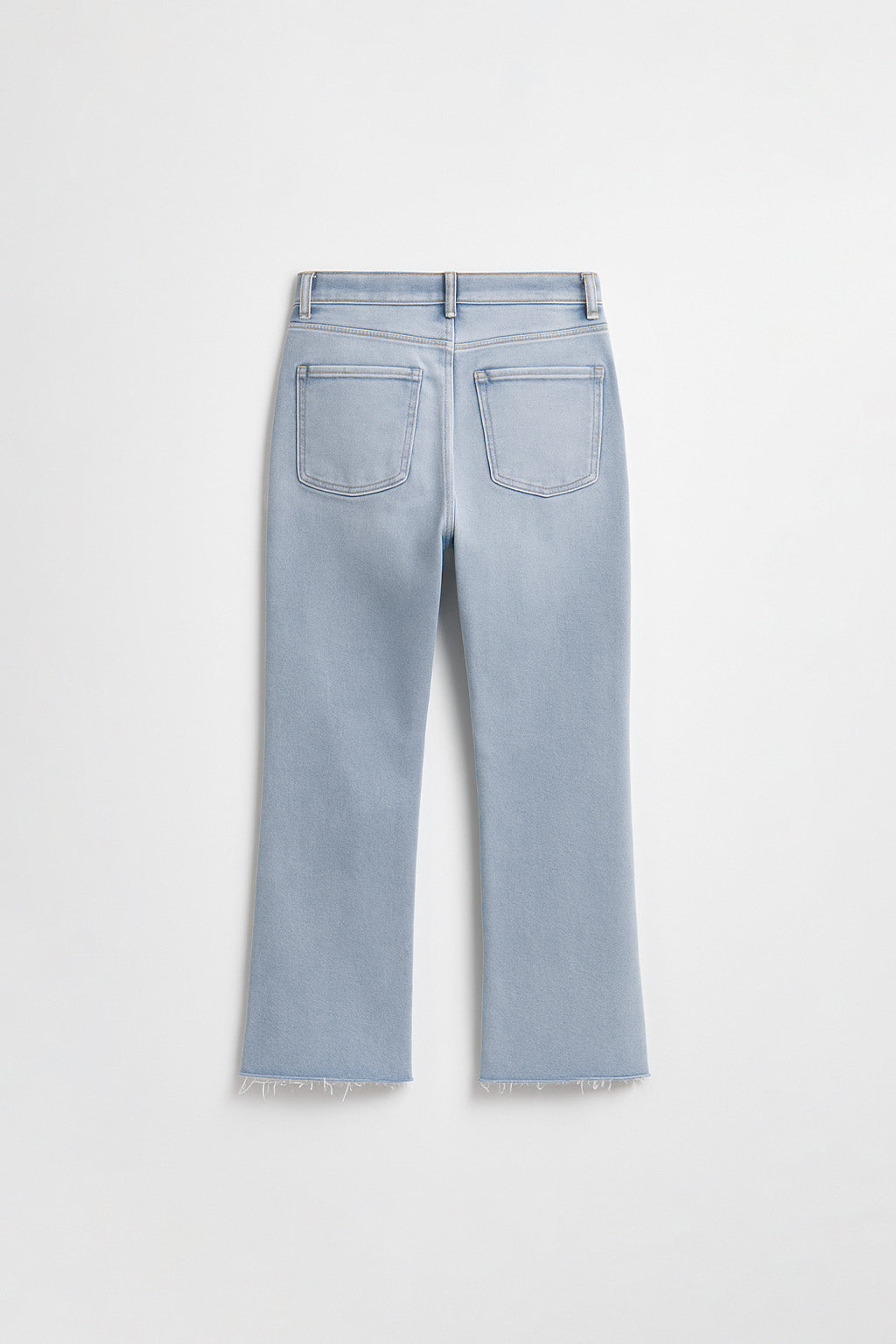 Denim Cropped Flare - Bleach