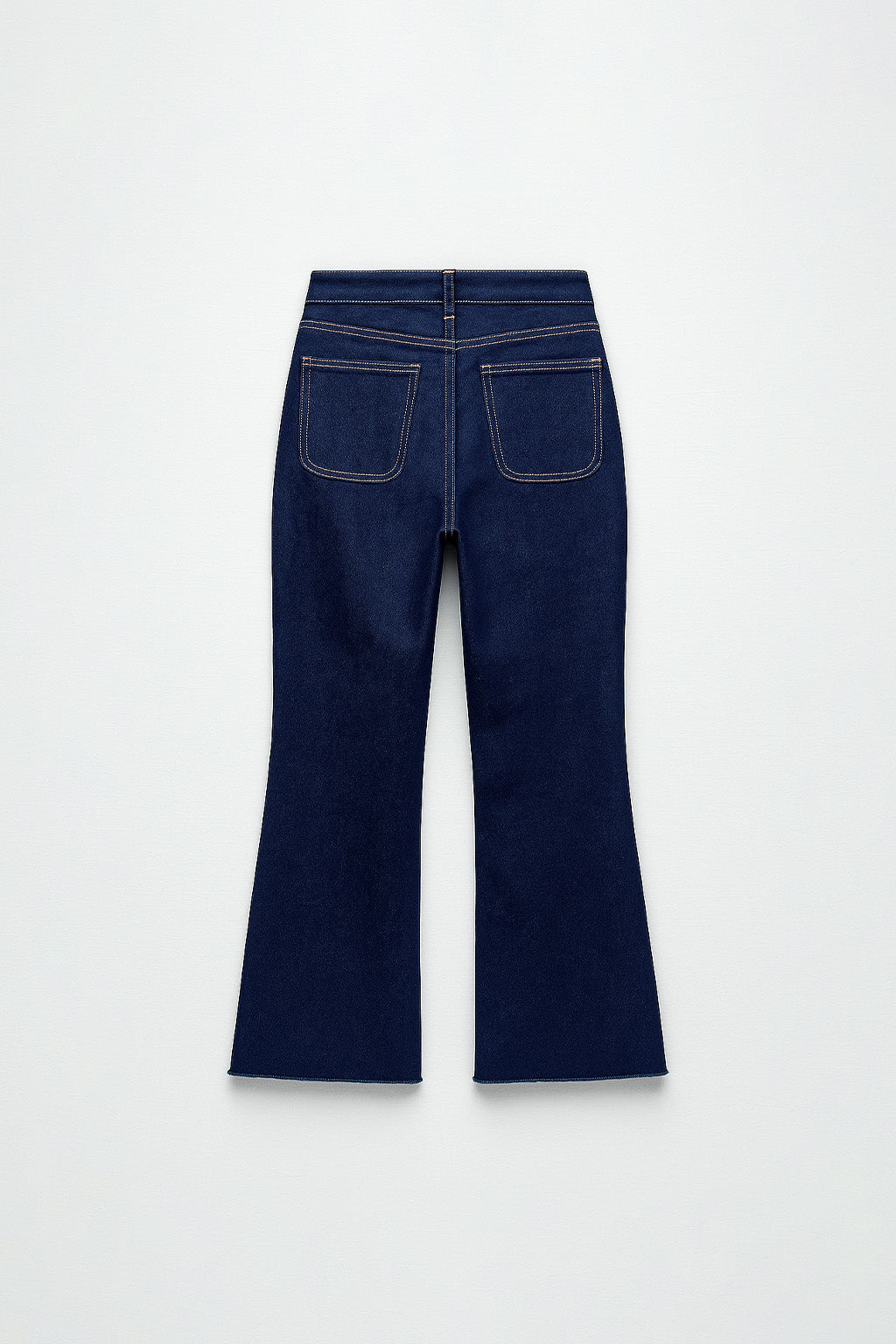 Denim Cropped Flare - Stone Blue