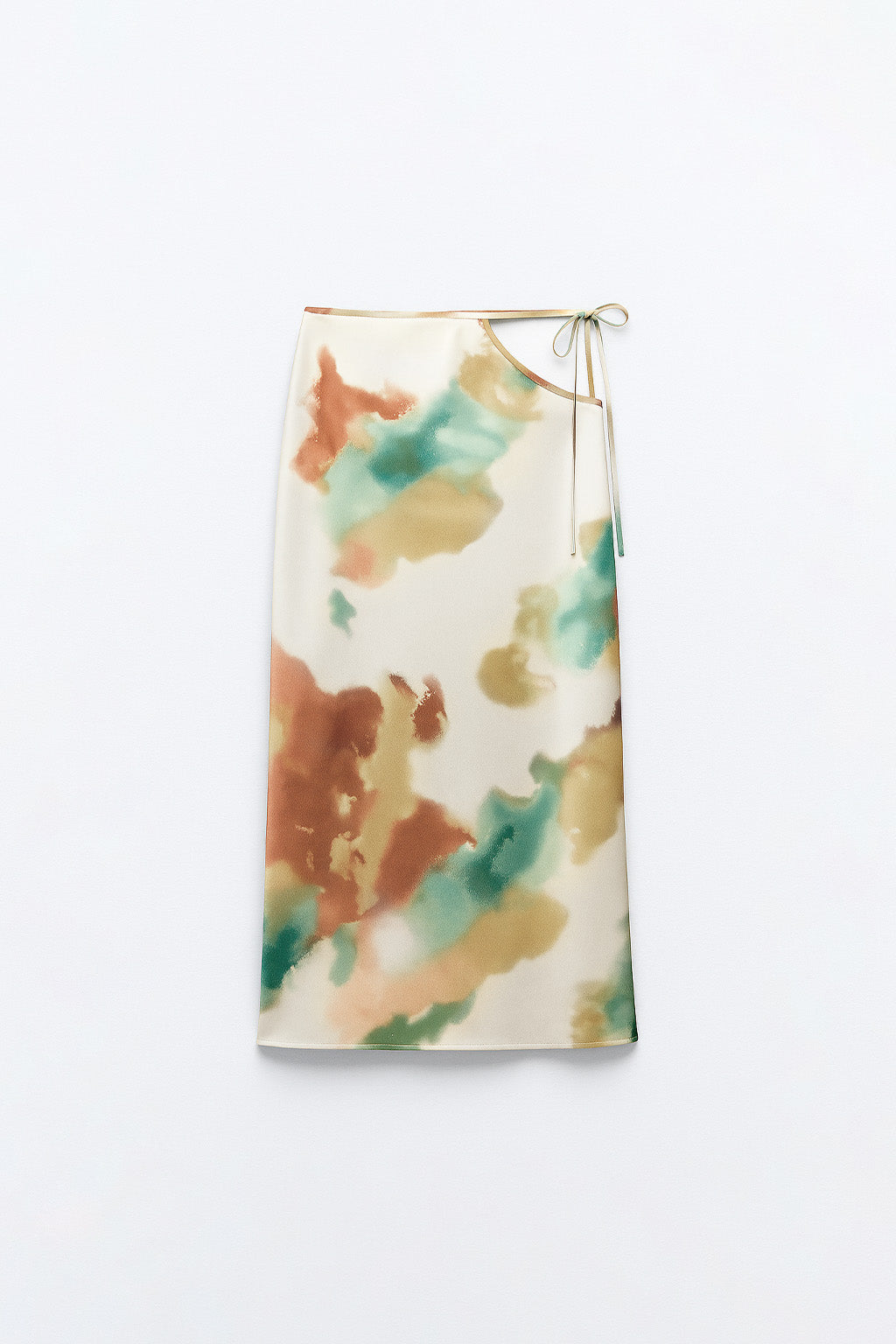 Falda Midi con Regulador - Marrón con Perla