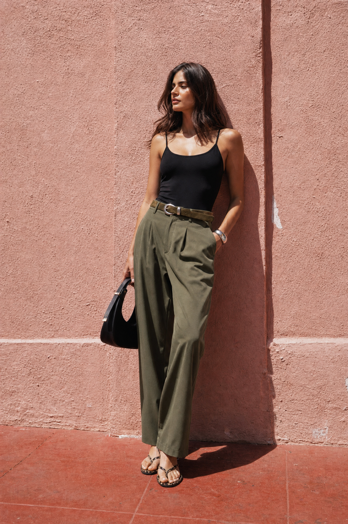 Top Slim Tiras - Negro - lifestyle 2