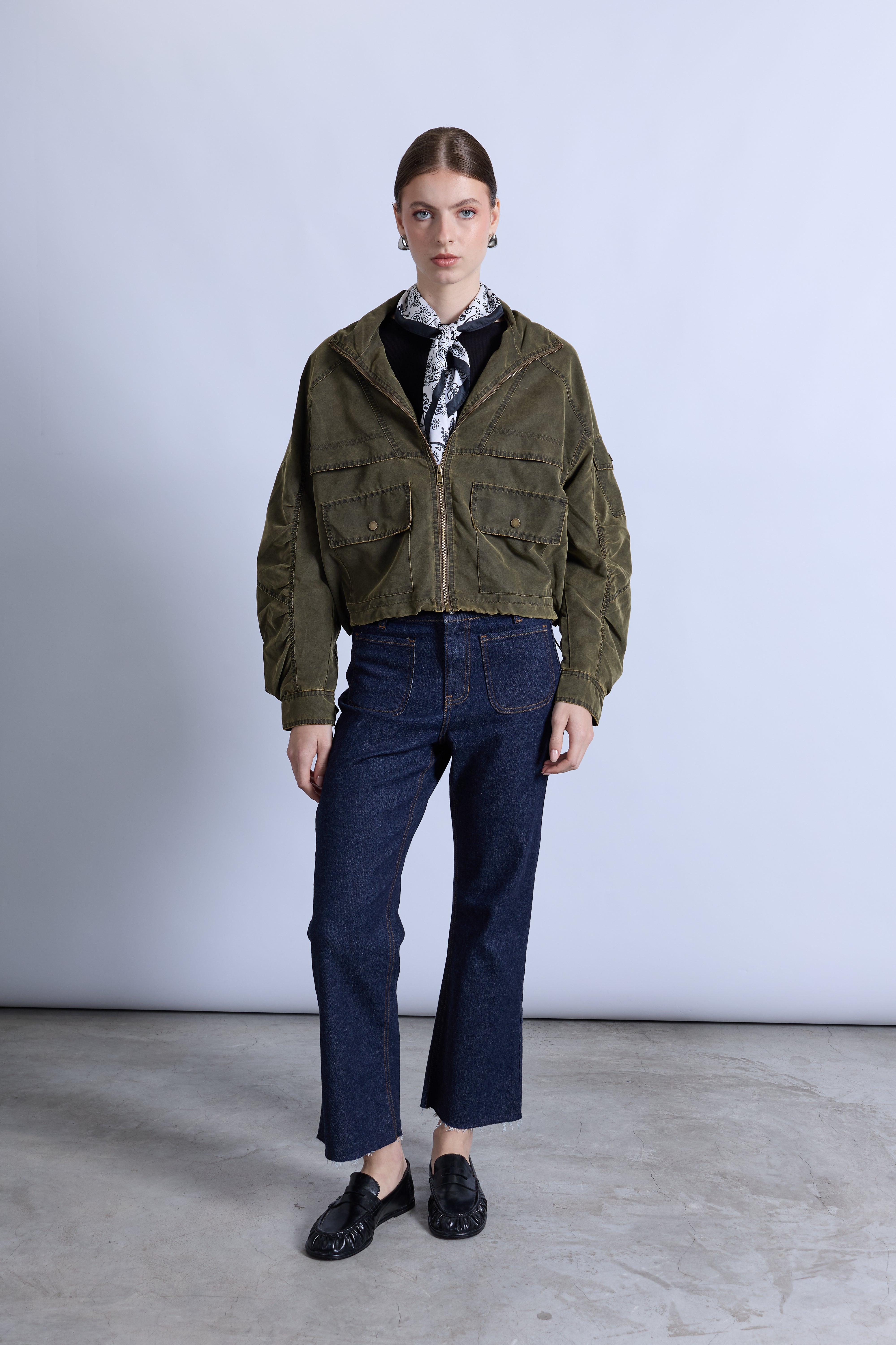 Casaca Oversize Cargo - Verde