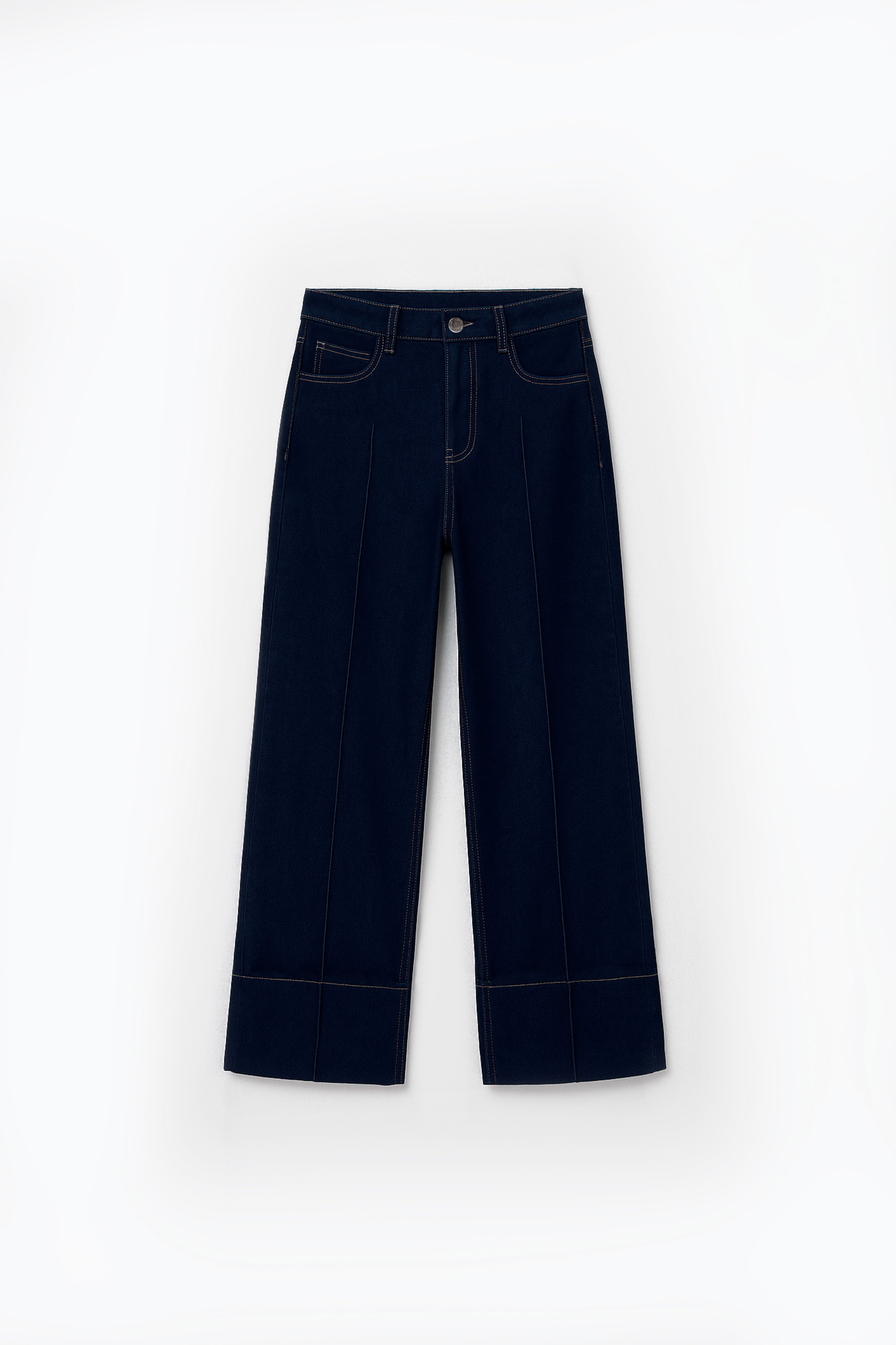 Pantalón Denim Wide Leg - Azul Índigo