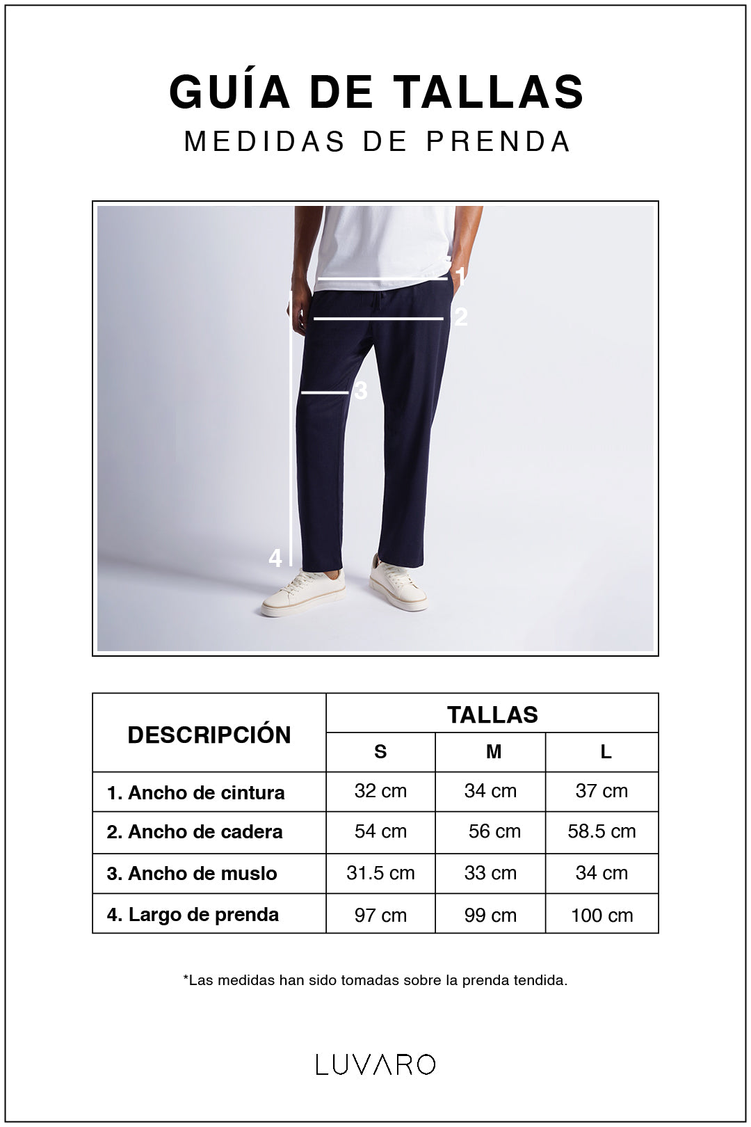 Pantalón Recto Lino - Azul Marino