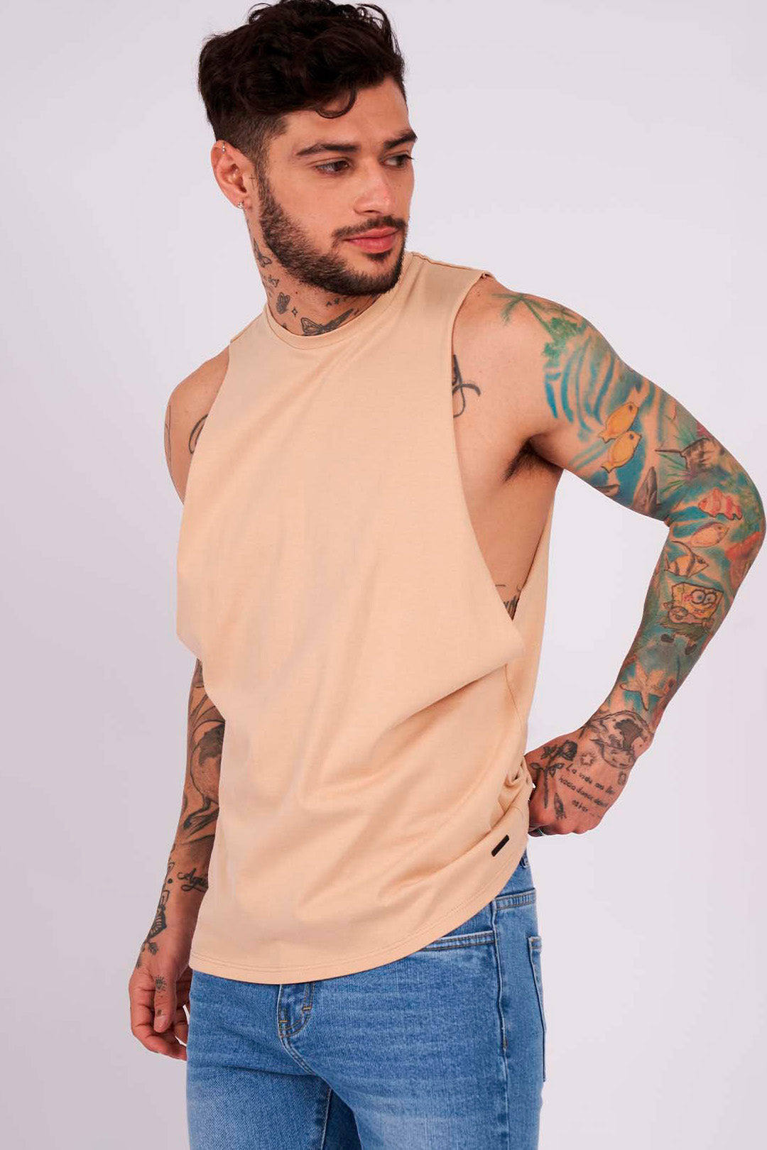 Sport Tank Top - Beige