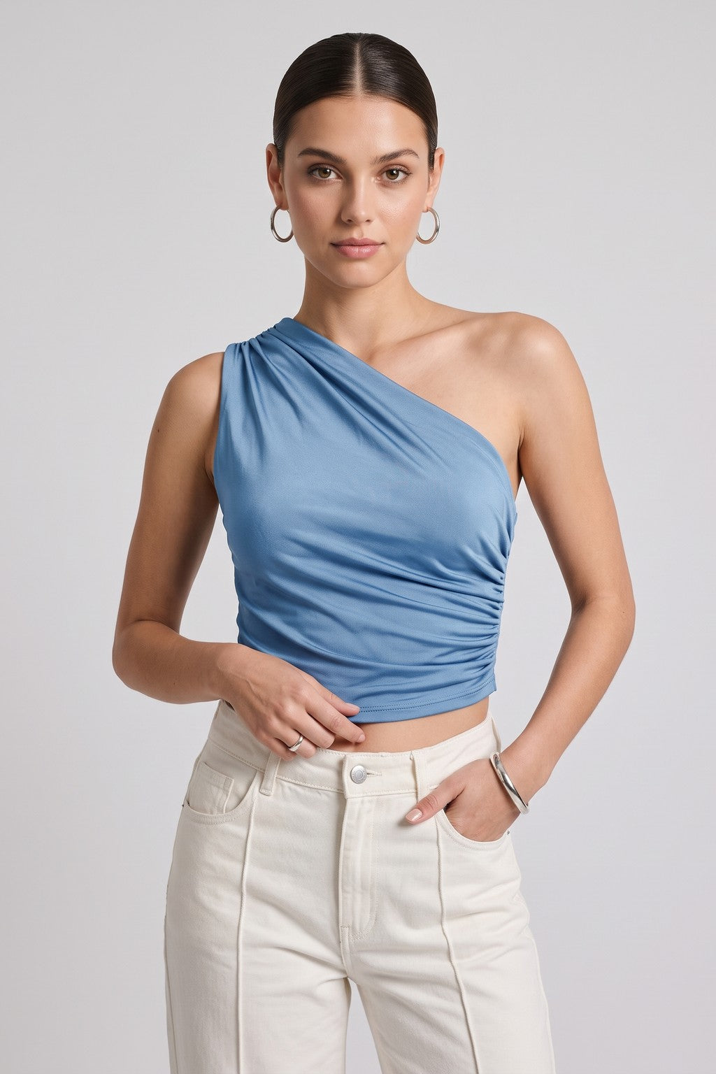 Top Amatista Acero - foto en modelo 2