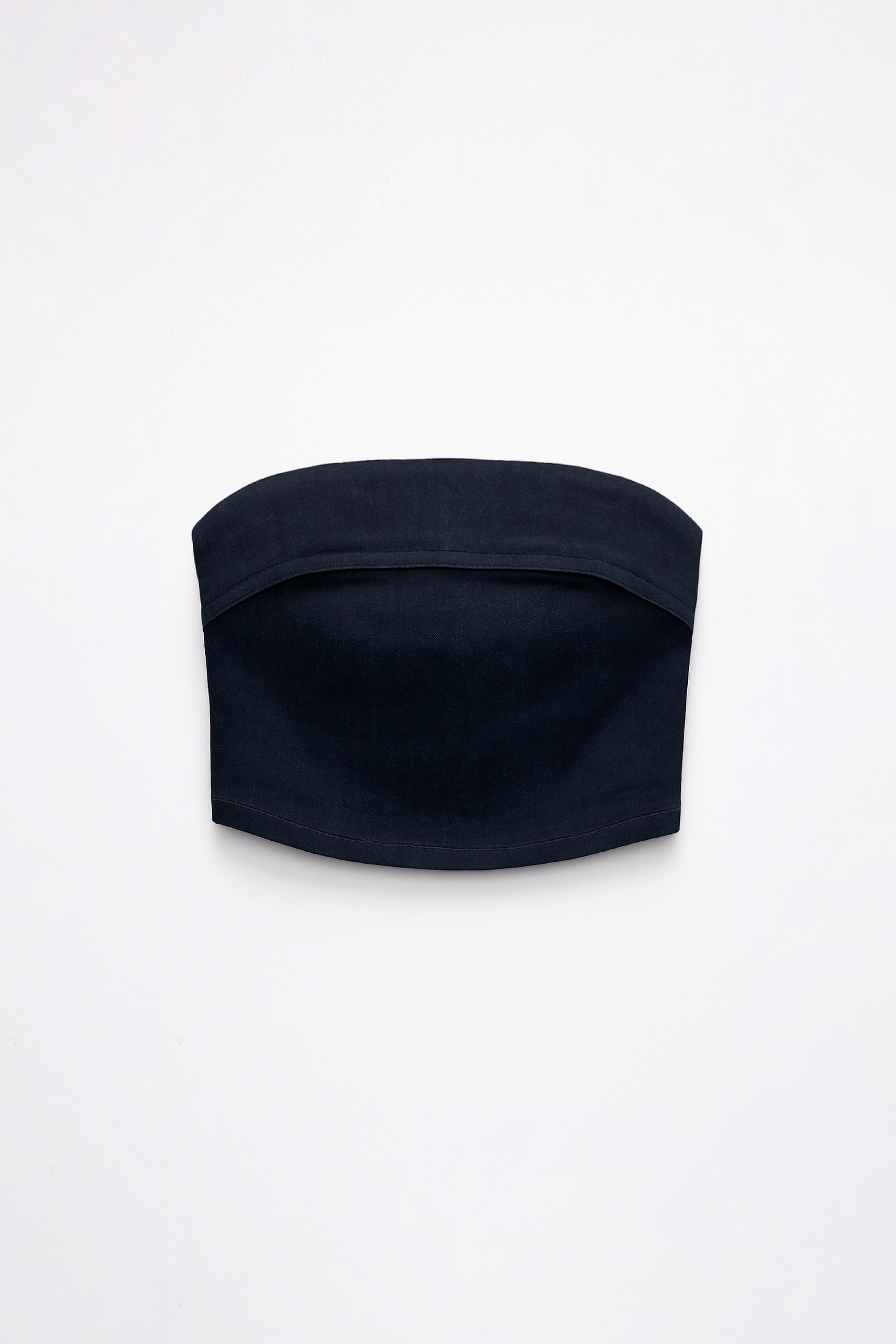 Top Denim Strapless - Azul Índigo