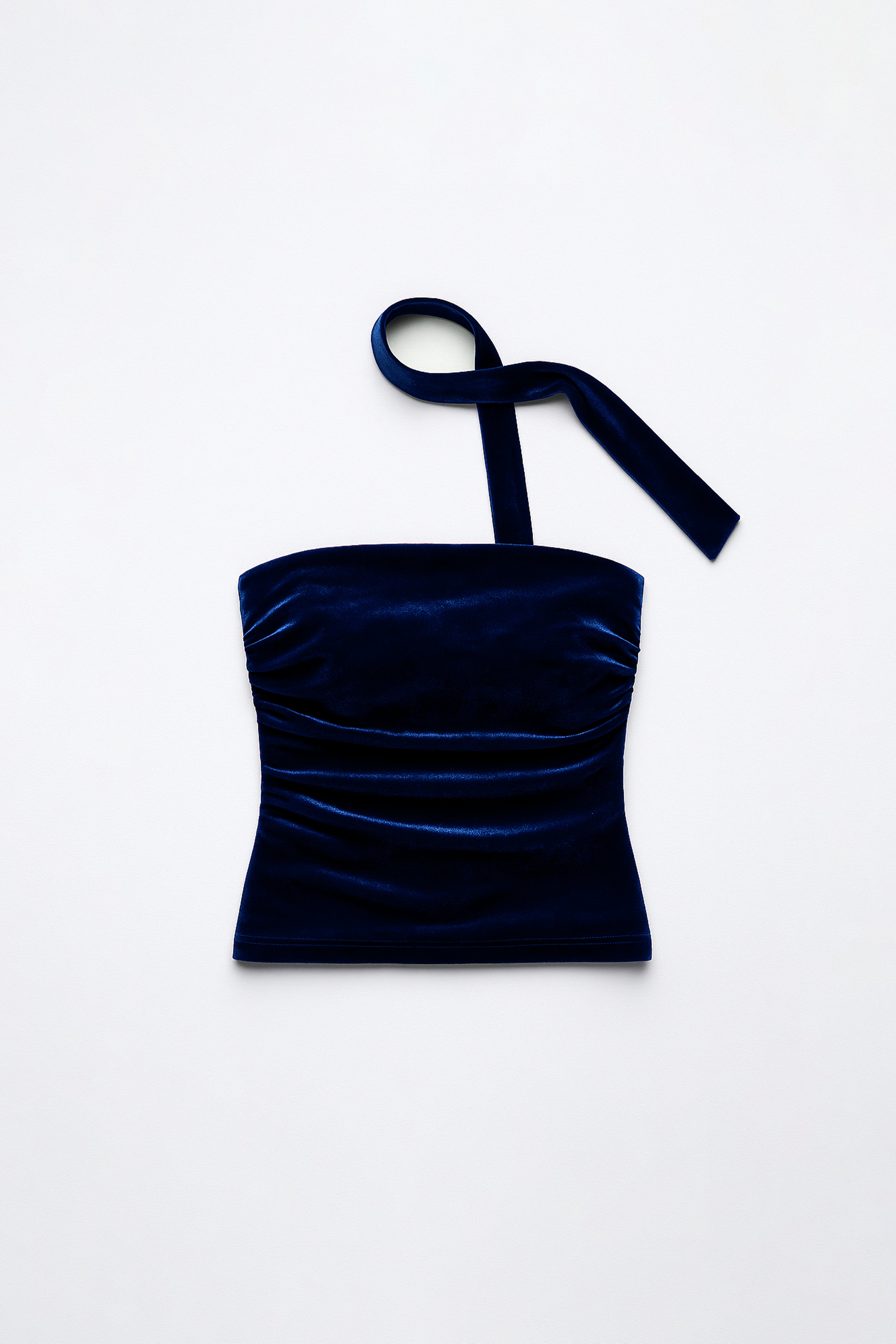 Top Velvet Fular - Azul