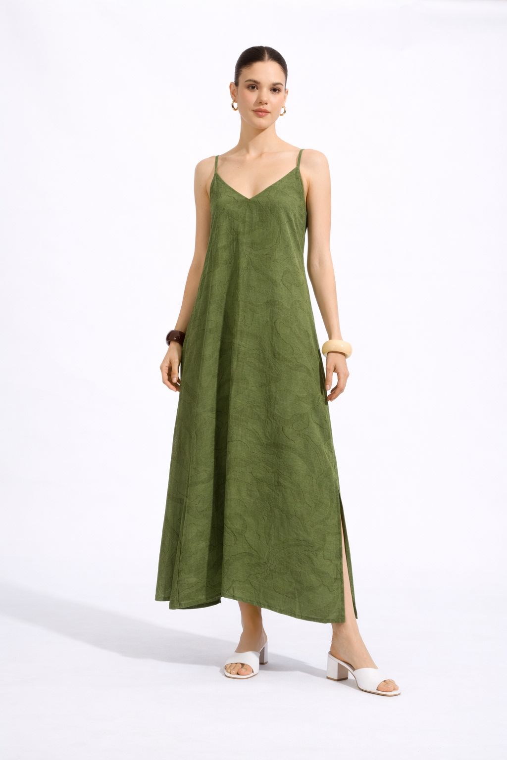 Vestido Tiras - Olivo