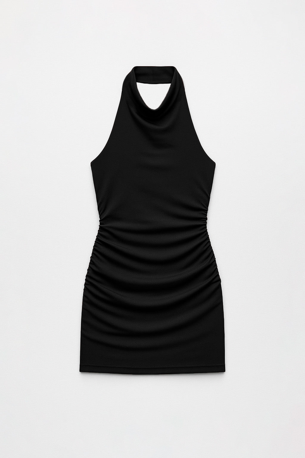 Vestido Corto Halter - Negro