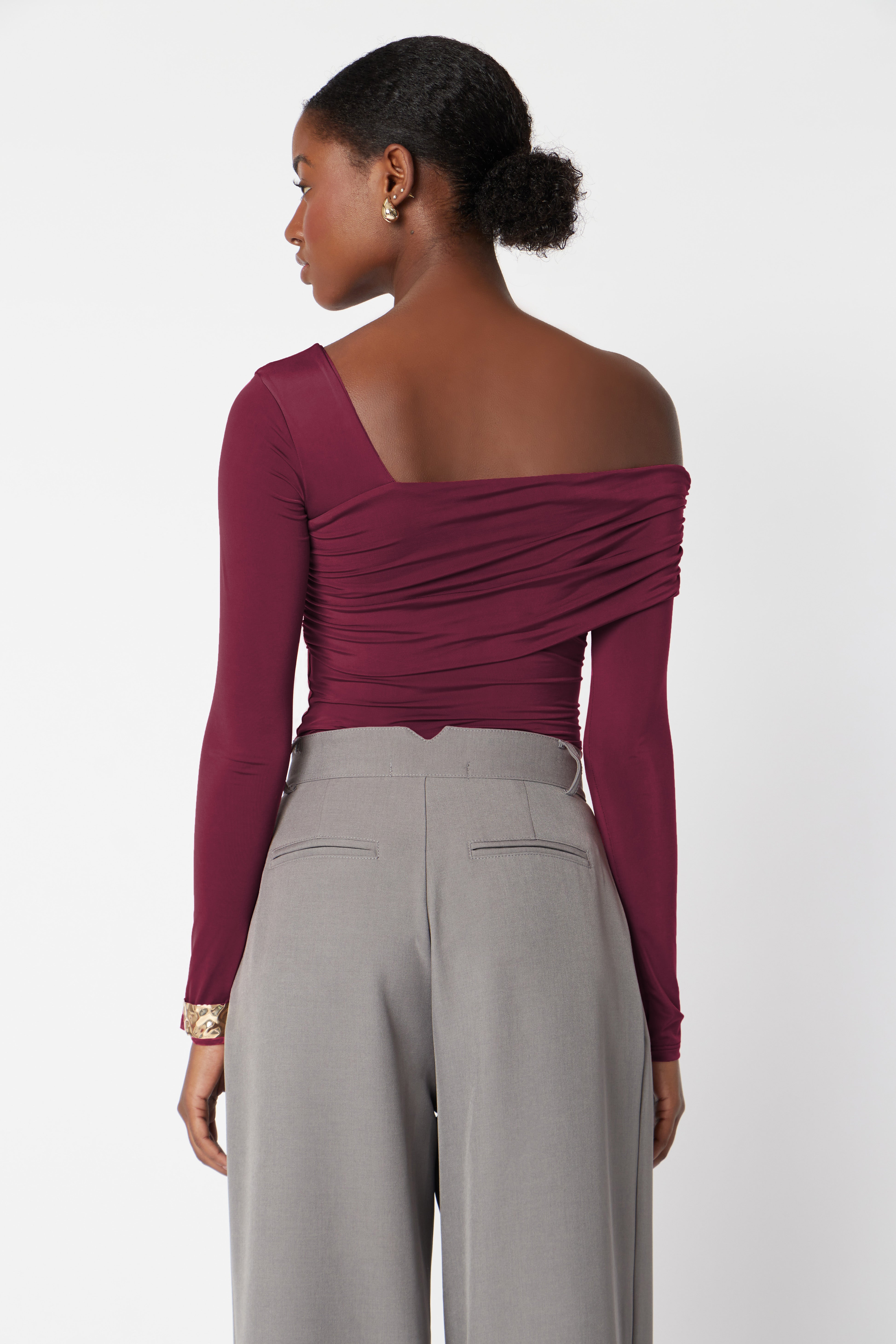 Top One Shoulder - Borgoña