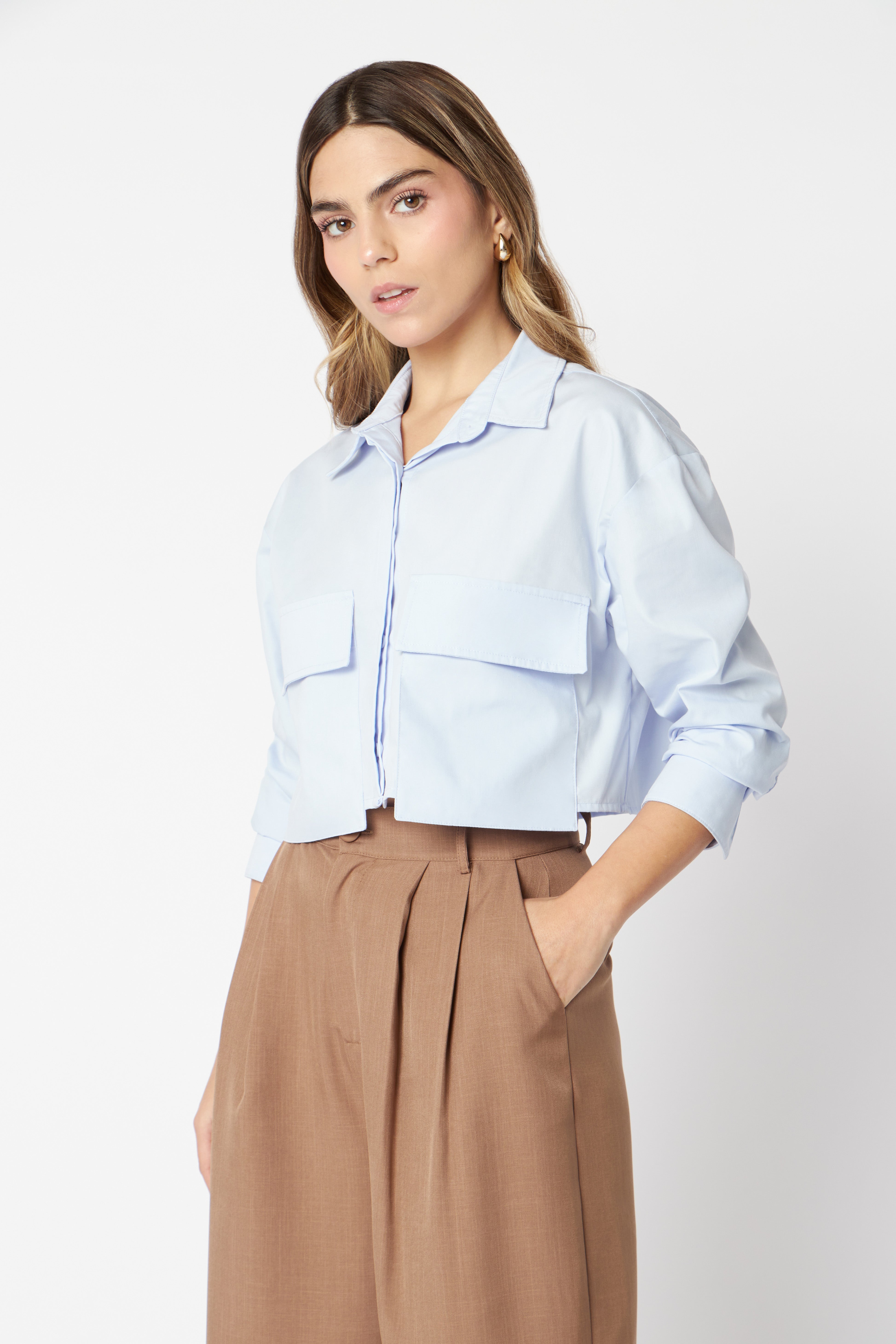 Blusa Claire - Celeste