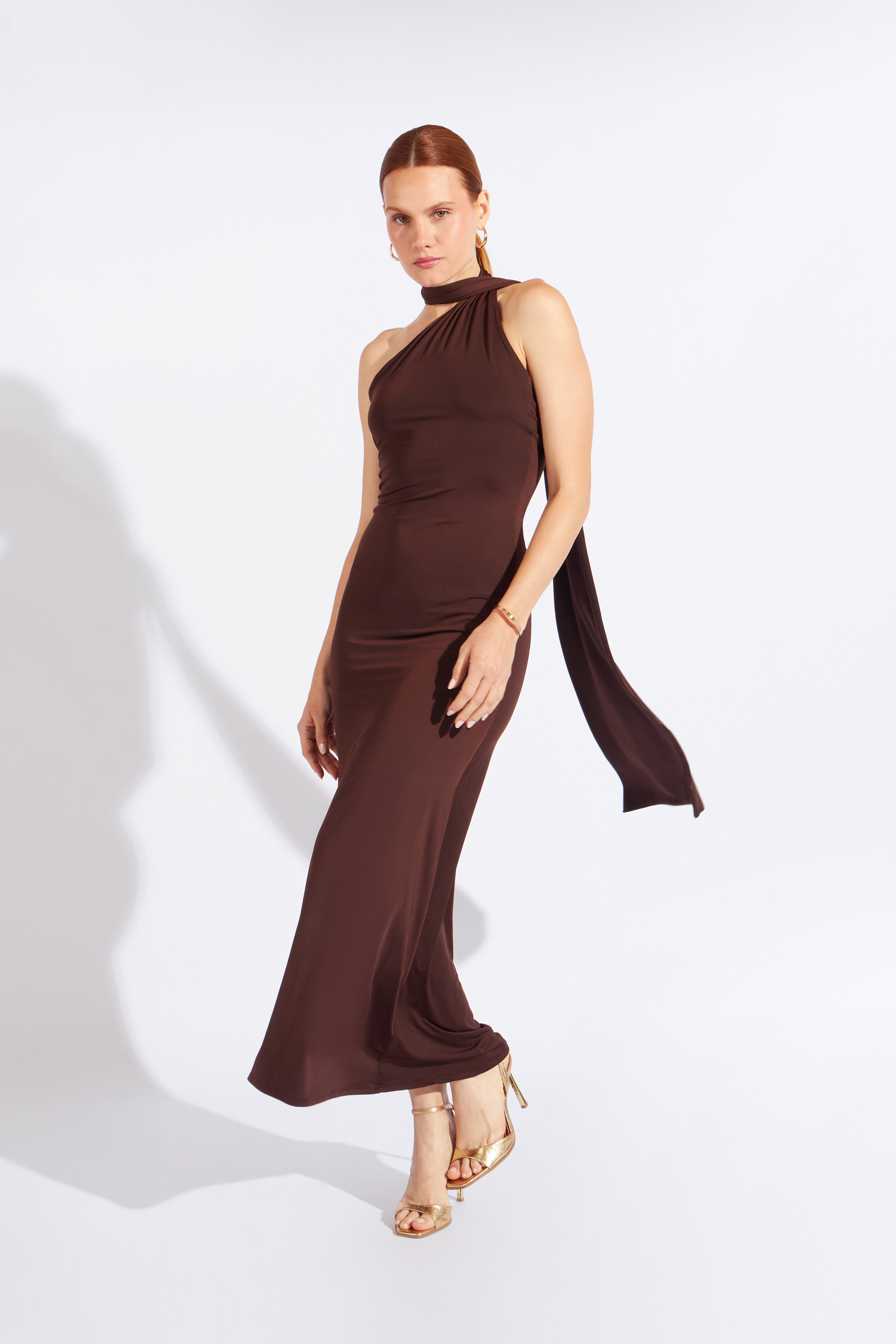 Vestido Atenas - Marrón