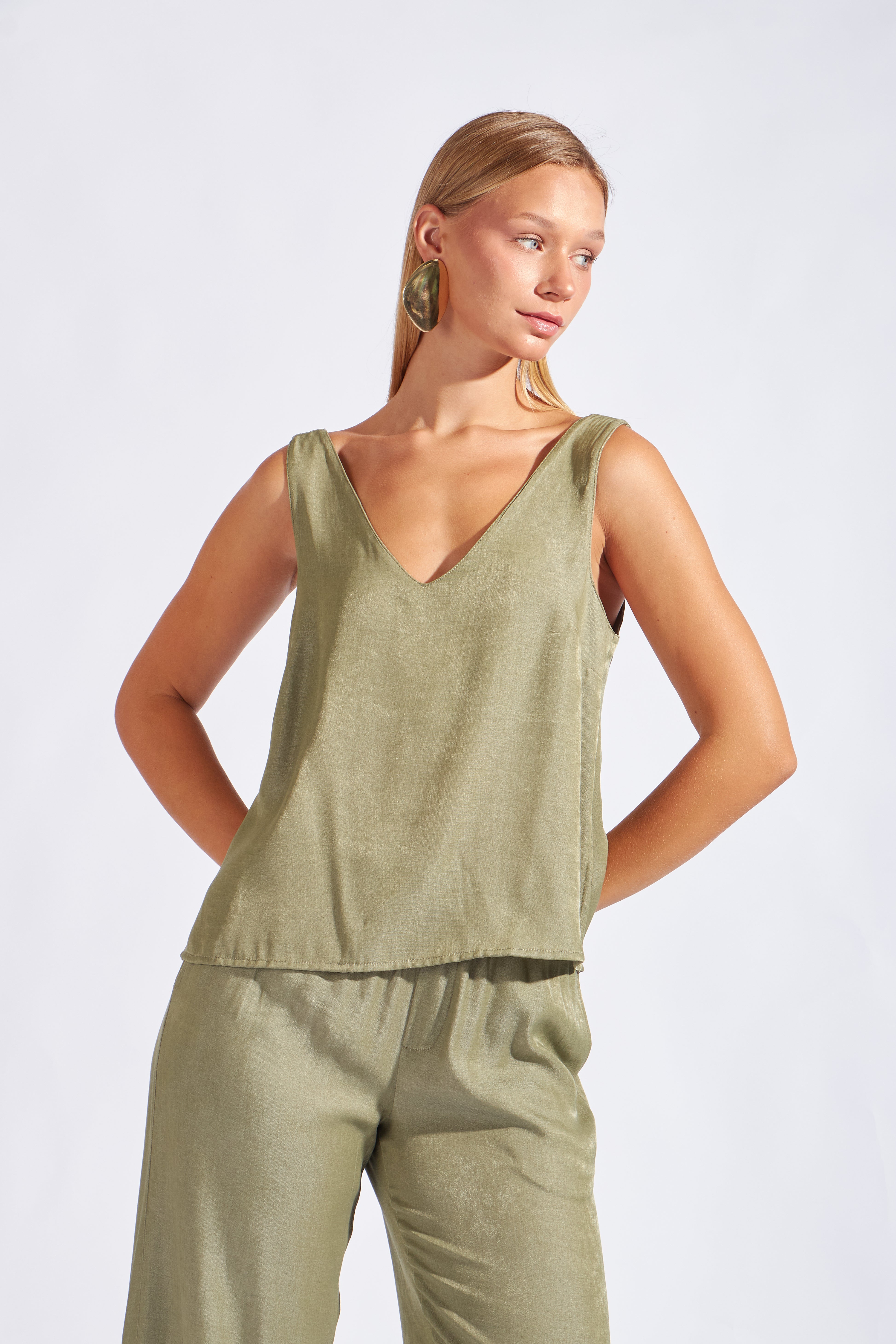 Blusa sin Mangas - Manzana