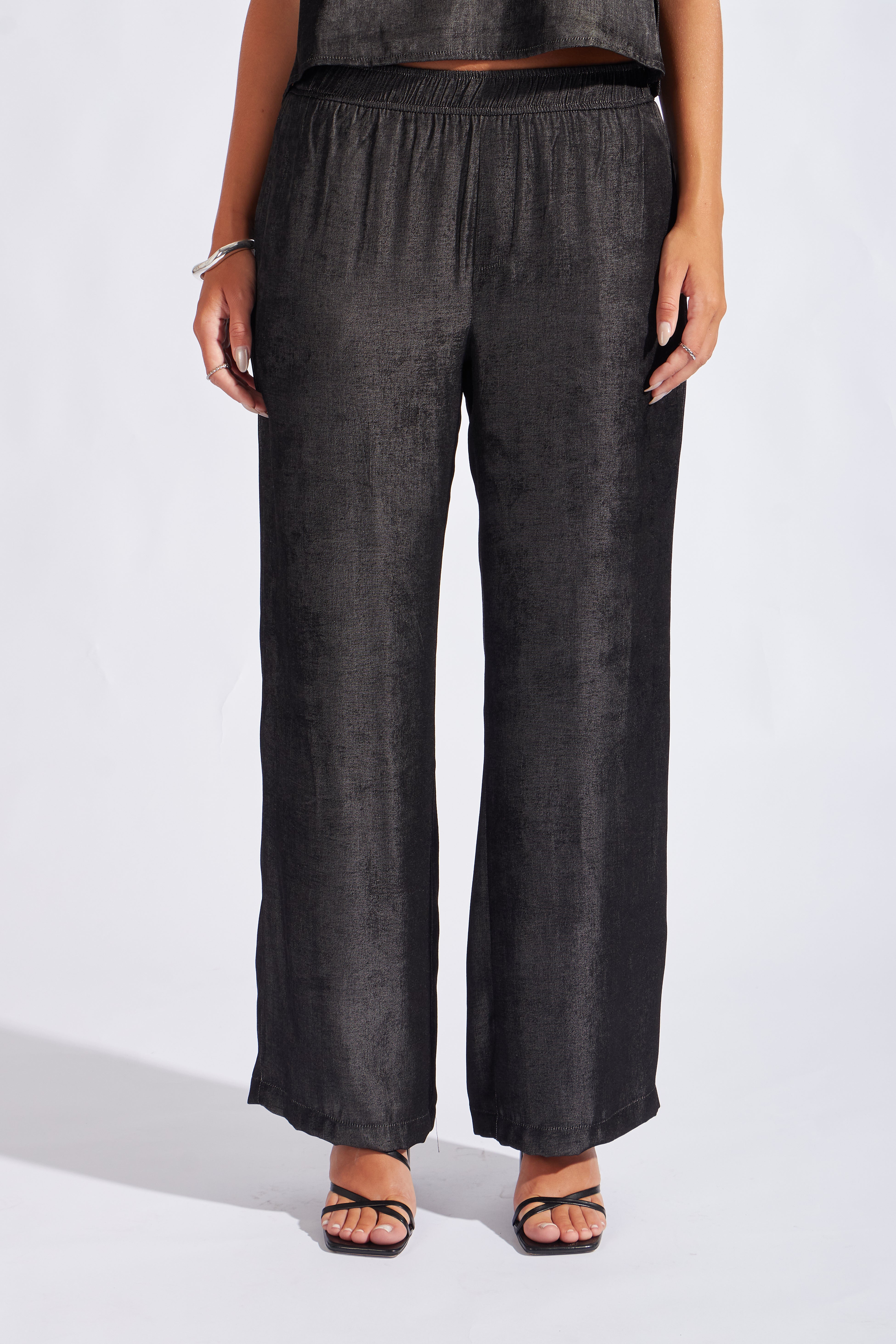 Pantalón Recto Básico - Negro