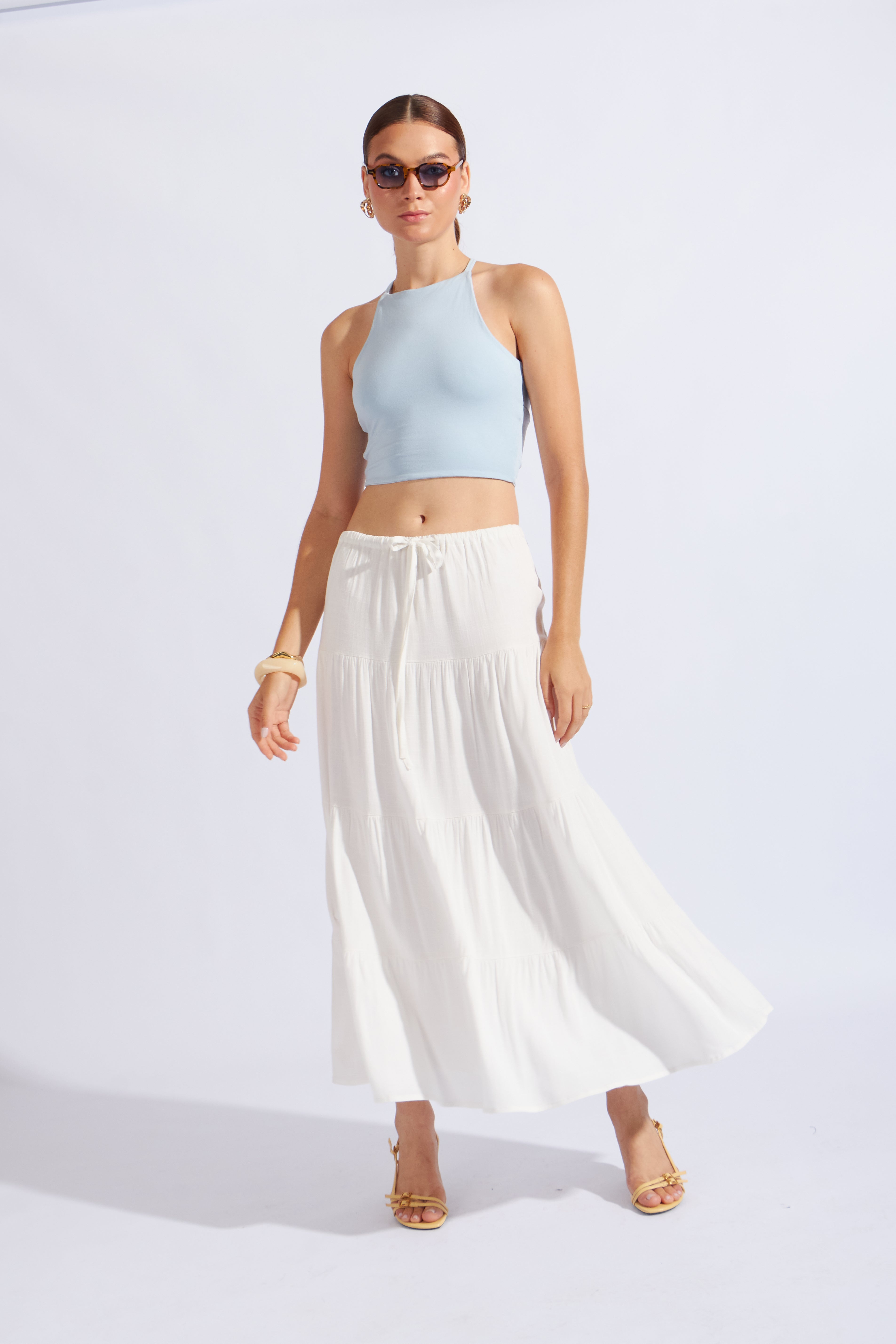 Falda Larga 3 Tiempos - Perla