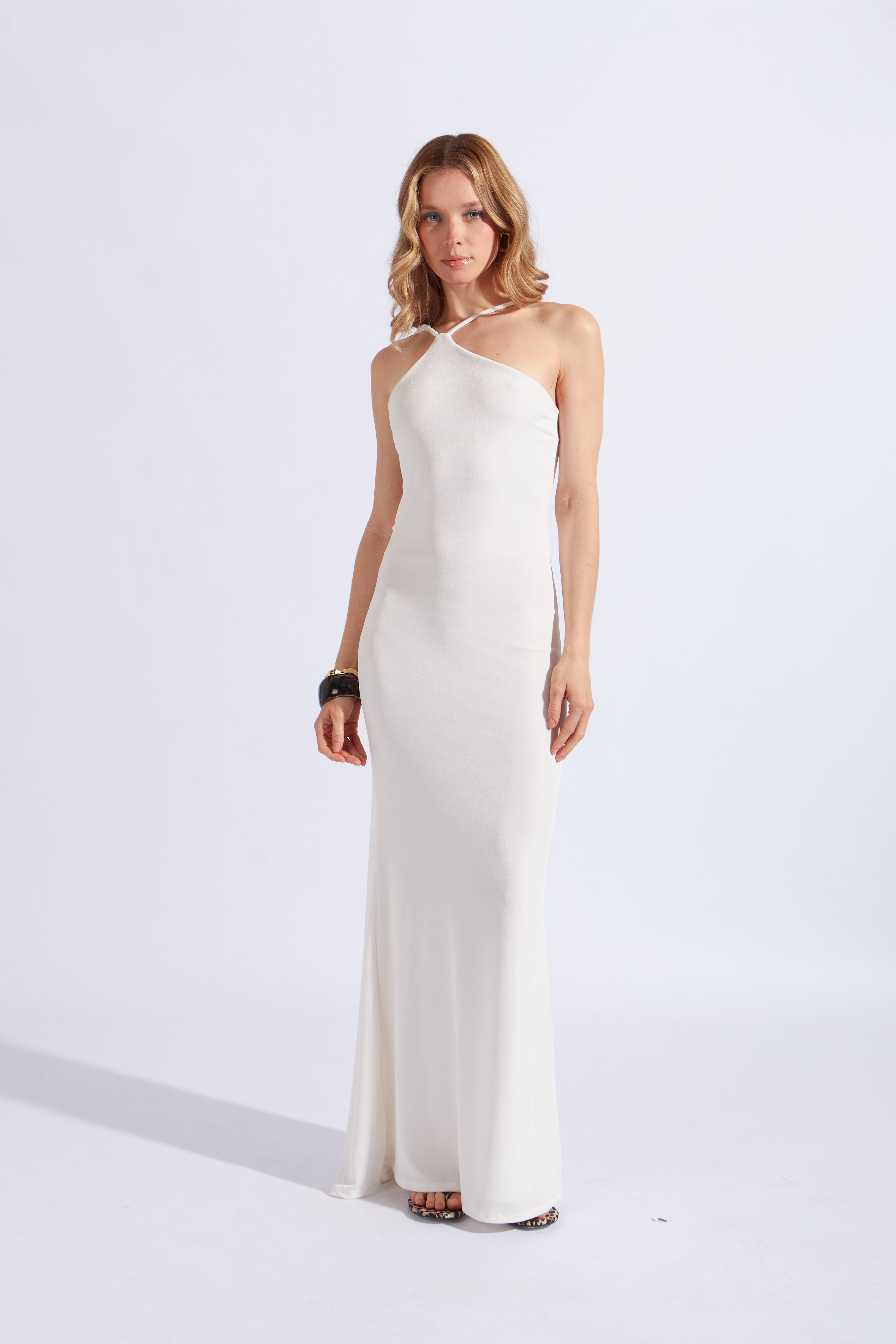 Vestido Largo Tirantes - Perla