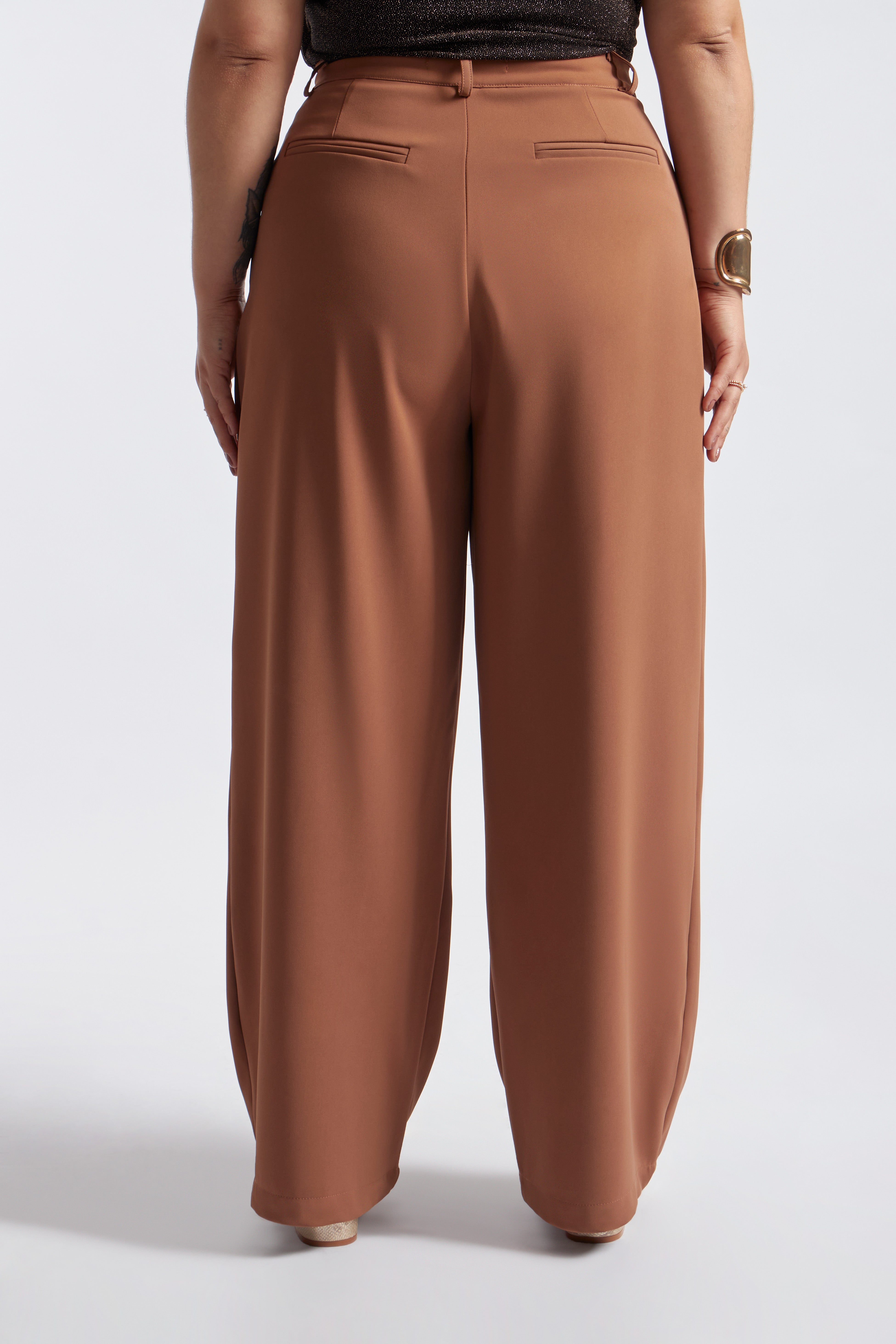 Pantalón Recto Sastre - Mocca