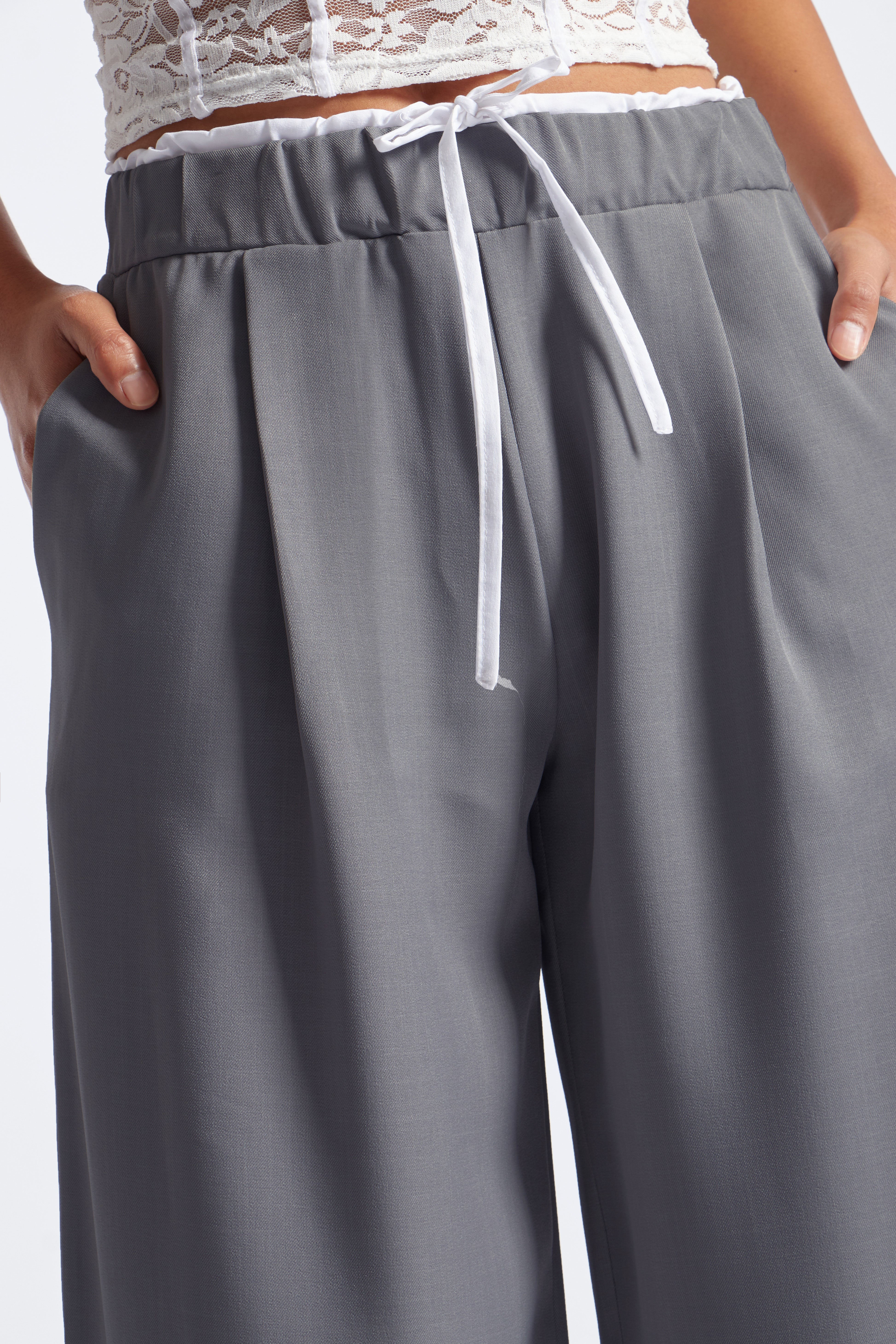 Pantalón Sastrero Pretina - Gris