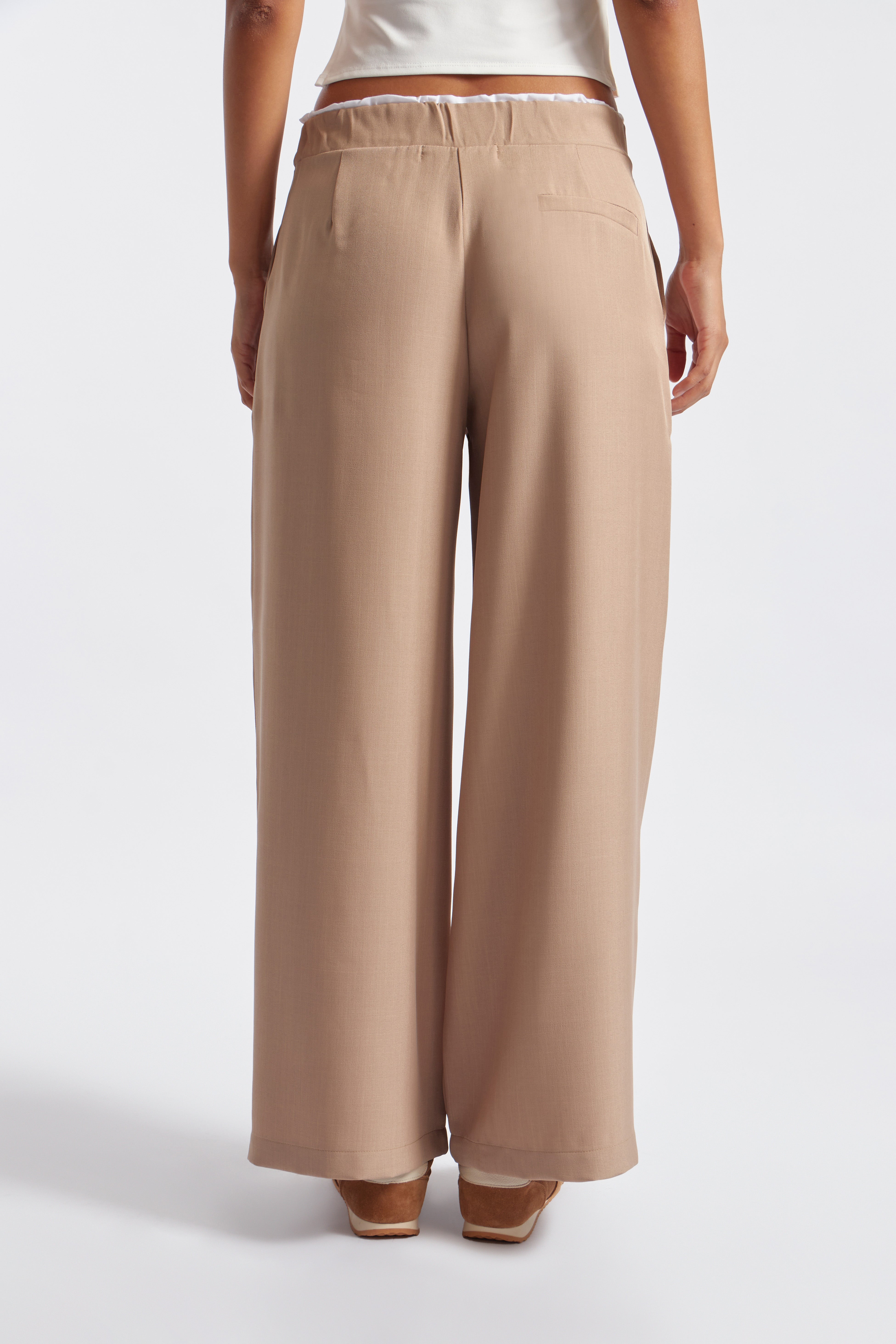Pantalón Sastrero Pretina - Beige