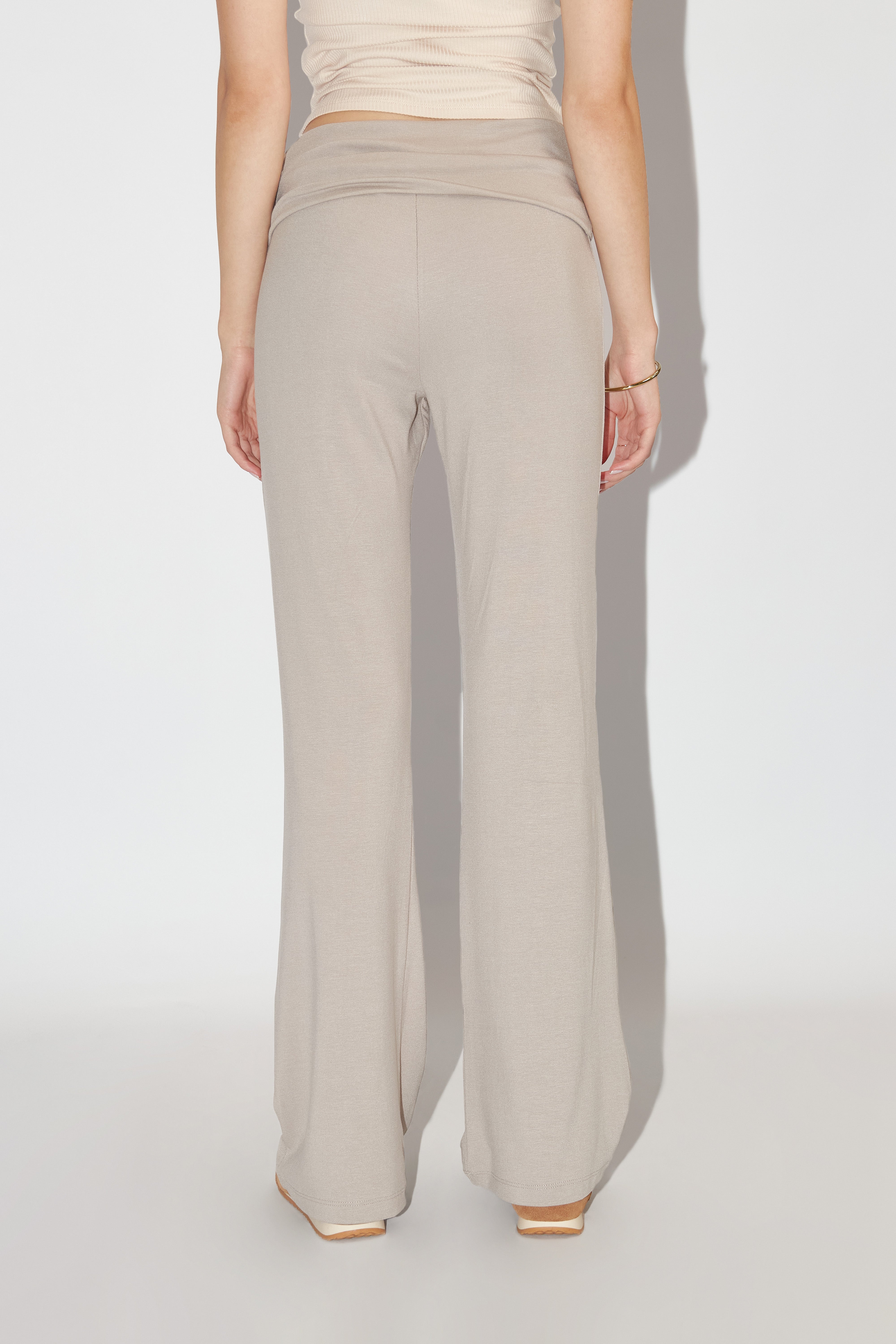 Pantalón Pretina Recta - Topo