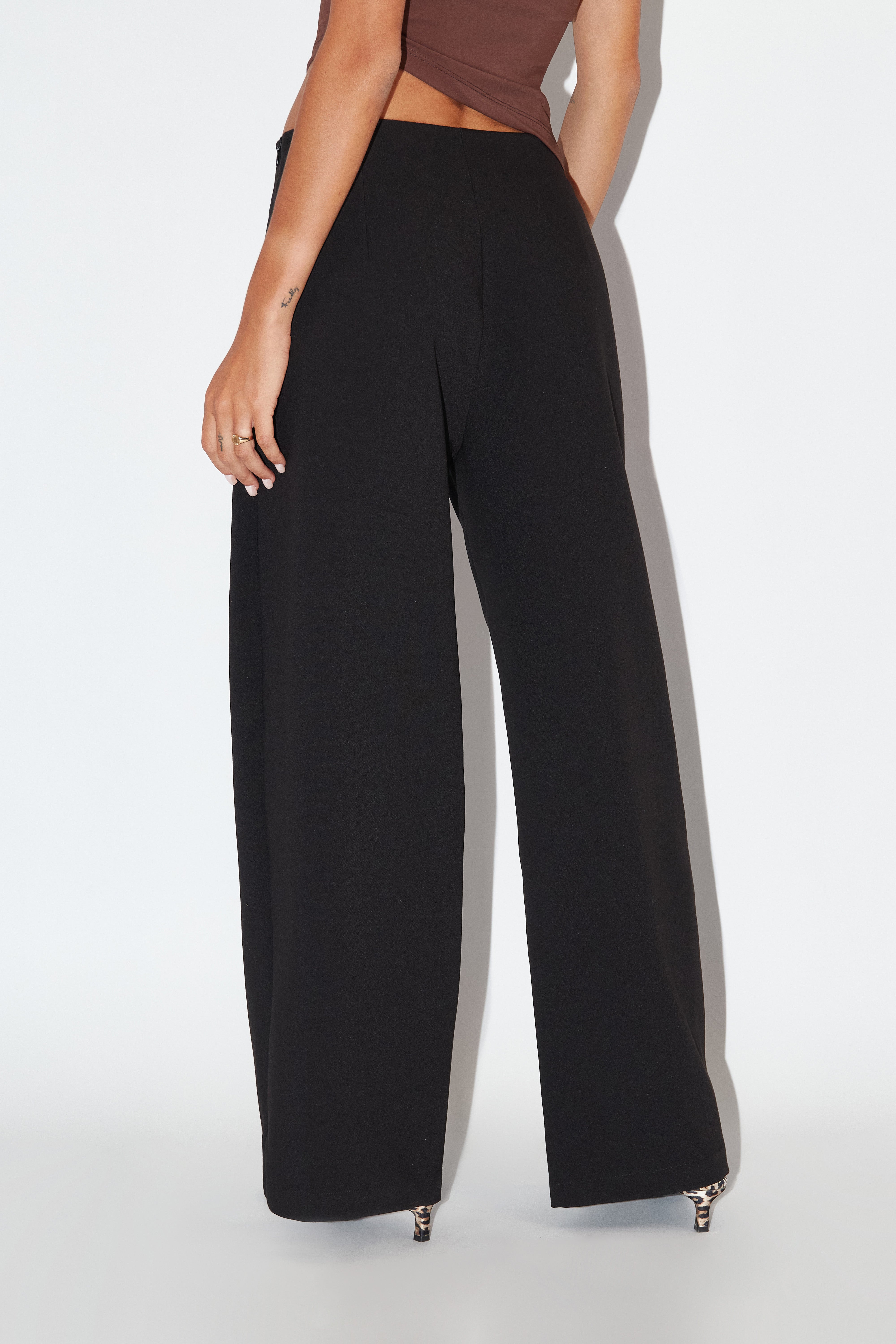 Pantalón Tiro Alto - Negro