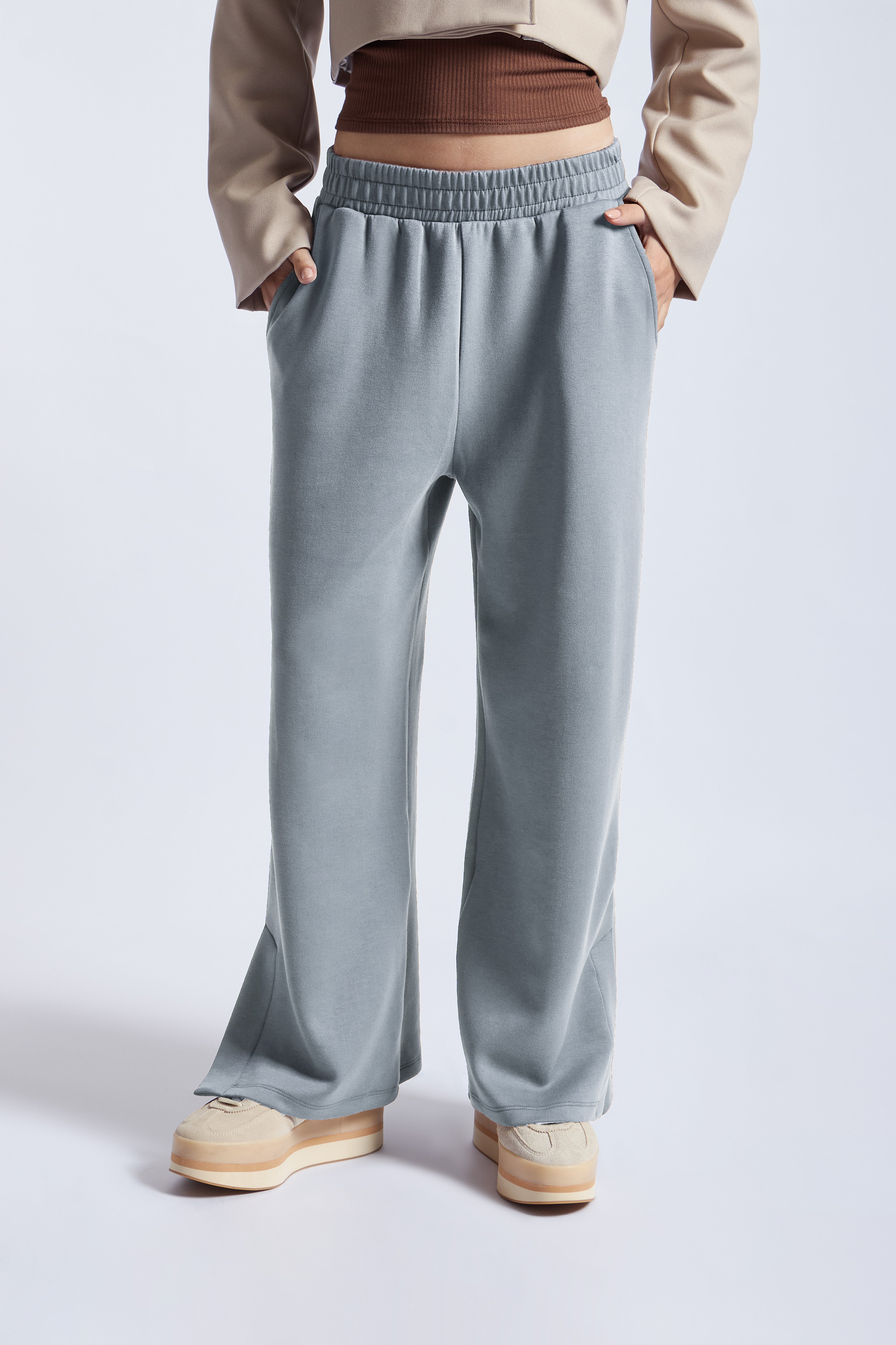 Pantalón Básico Elástico - Acero