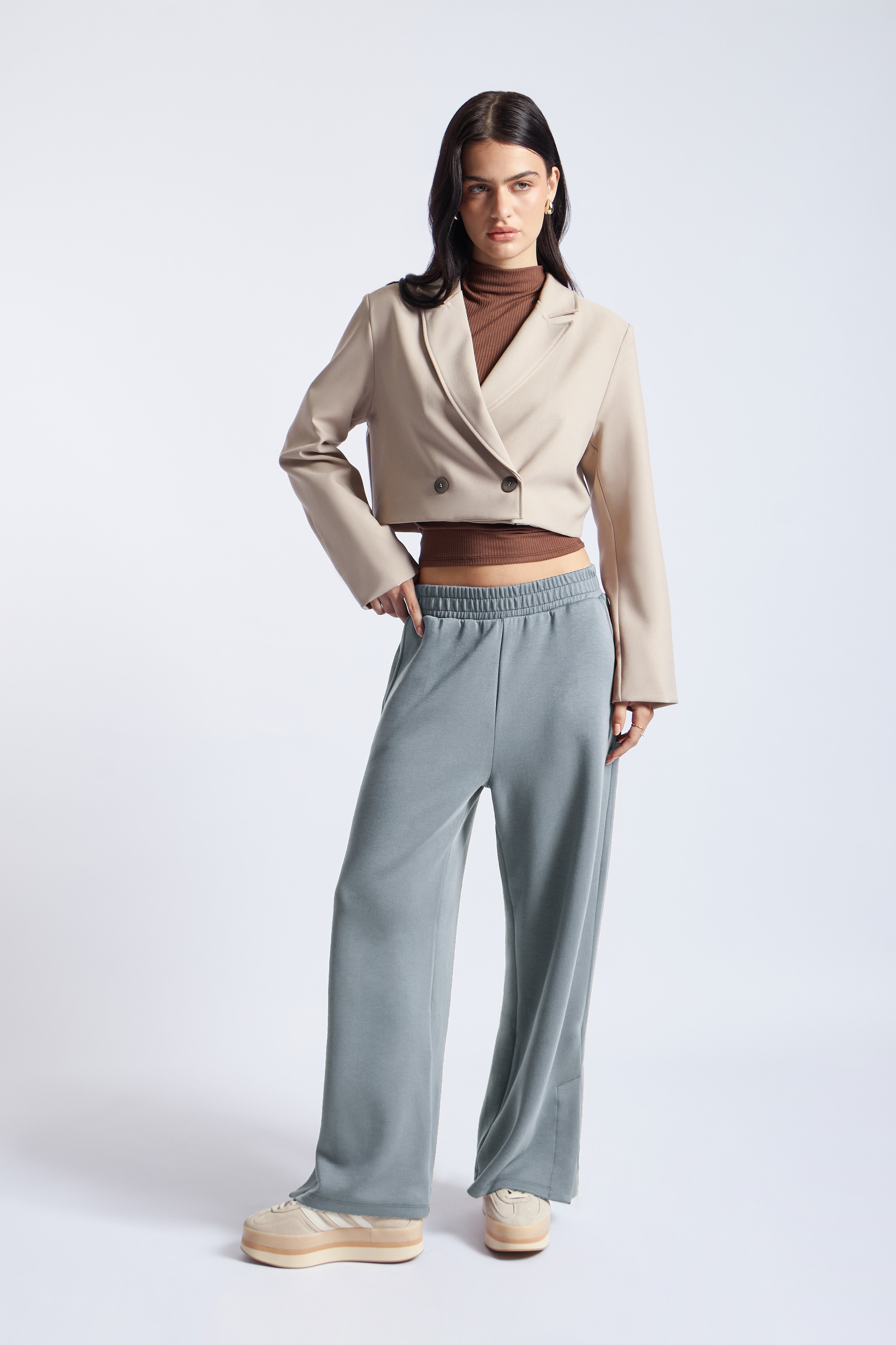 Pantalón Básico Elástico - Acero