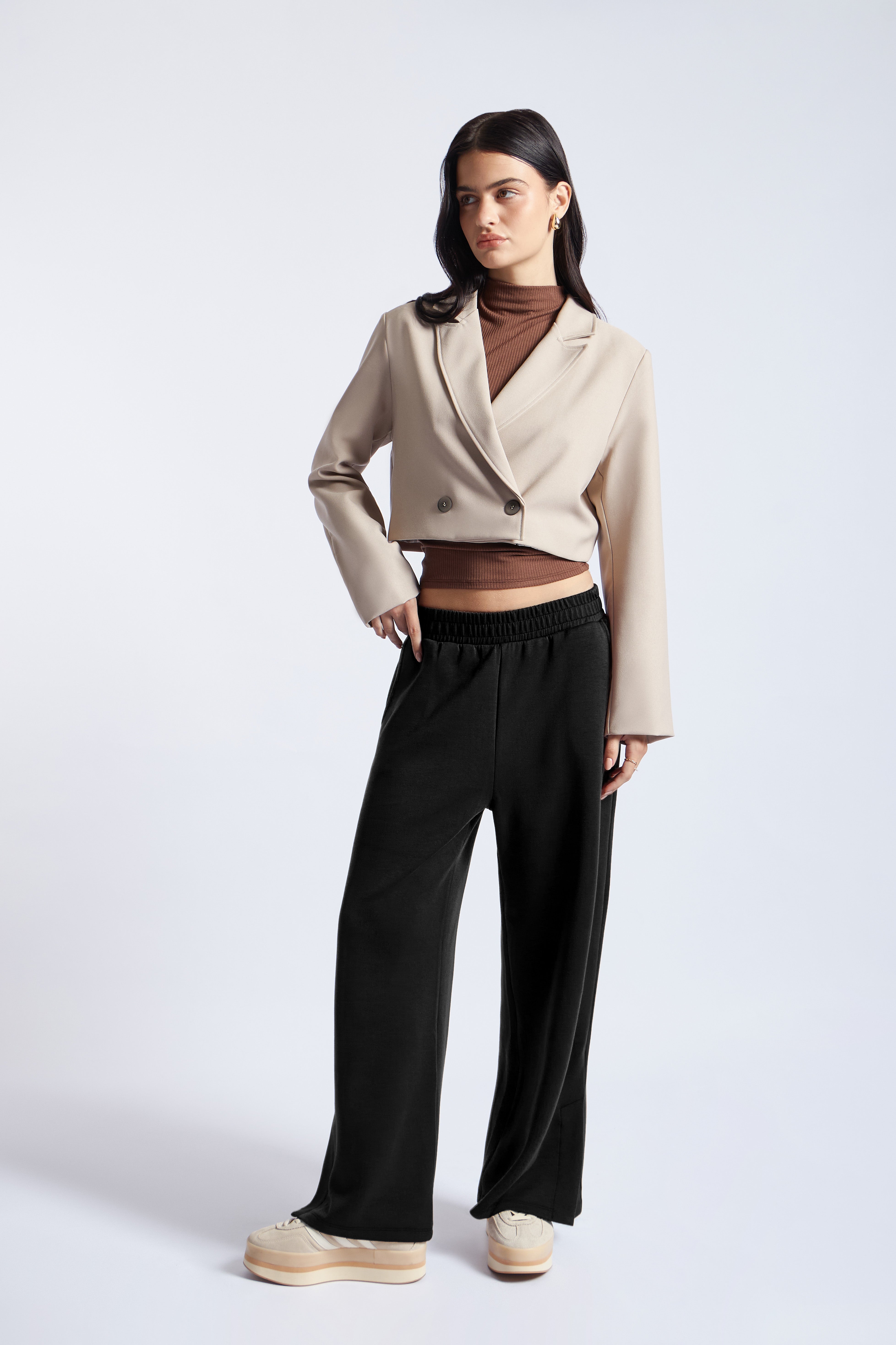 Pantalón Básico Elástico - Negro
