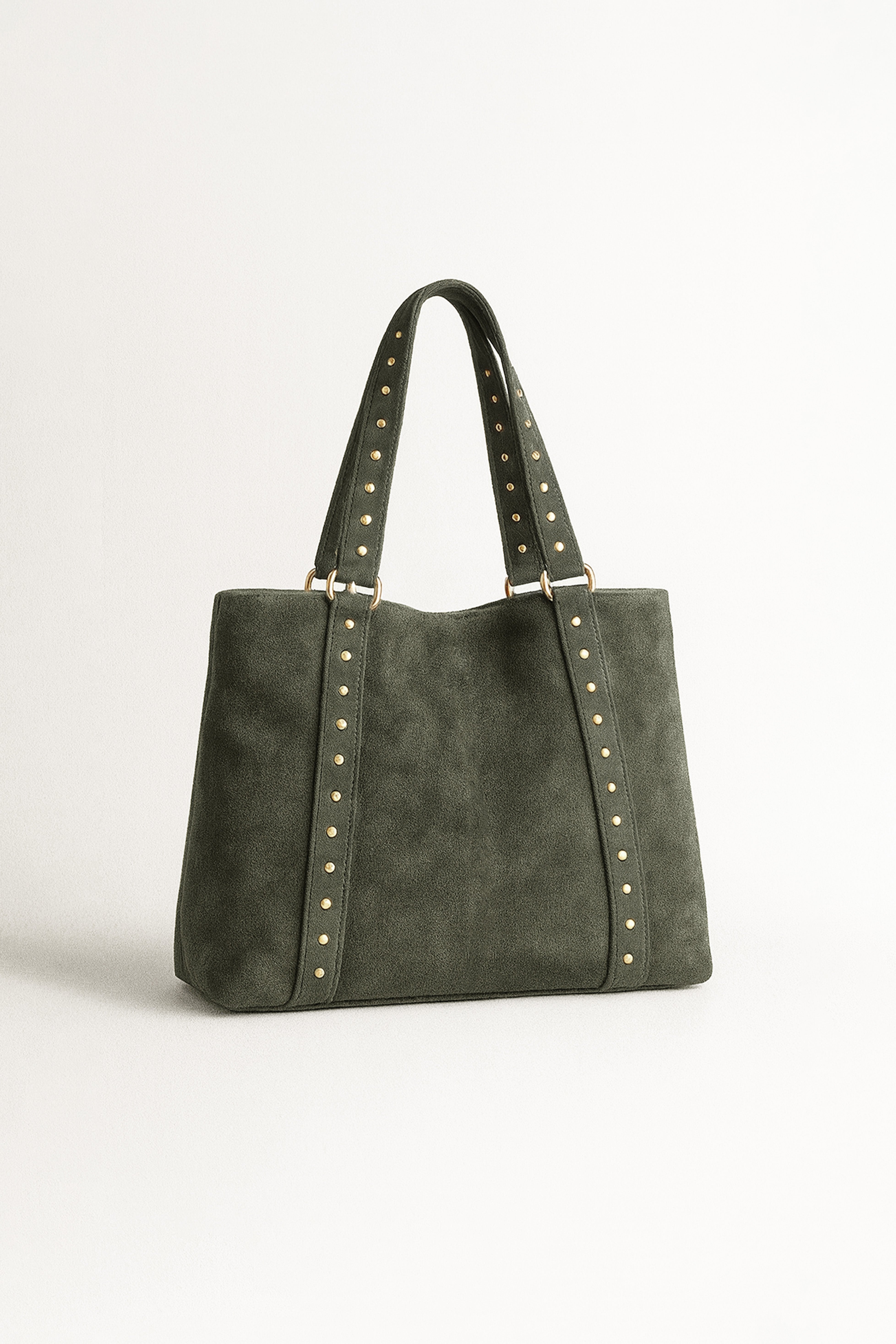 Bolso con Tachas Metálicas - Verde