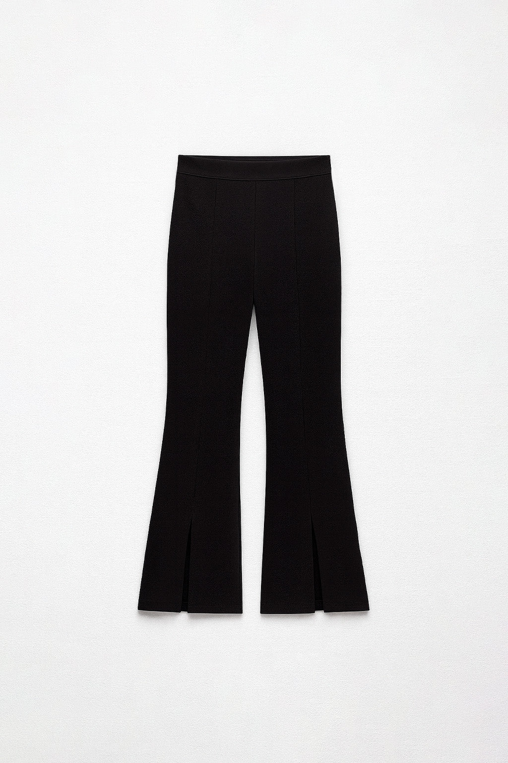 Pantalón Flare con Aberturas - Negro