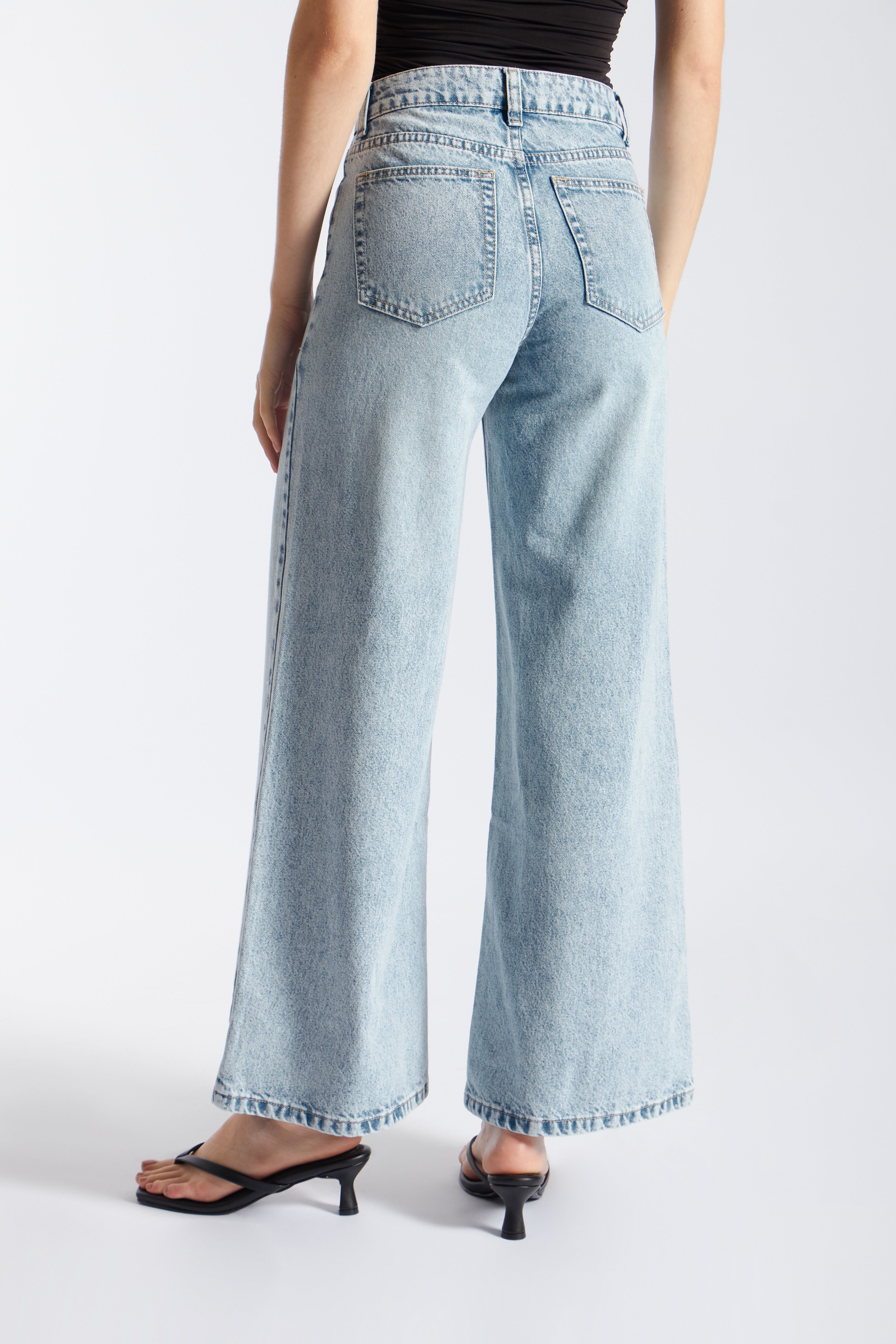 Pantalón Denim Wide 90 - Celeste Denim