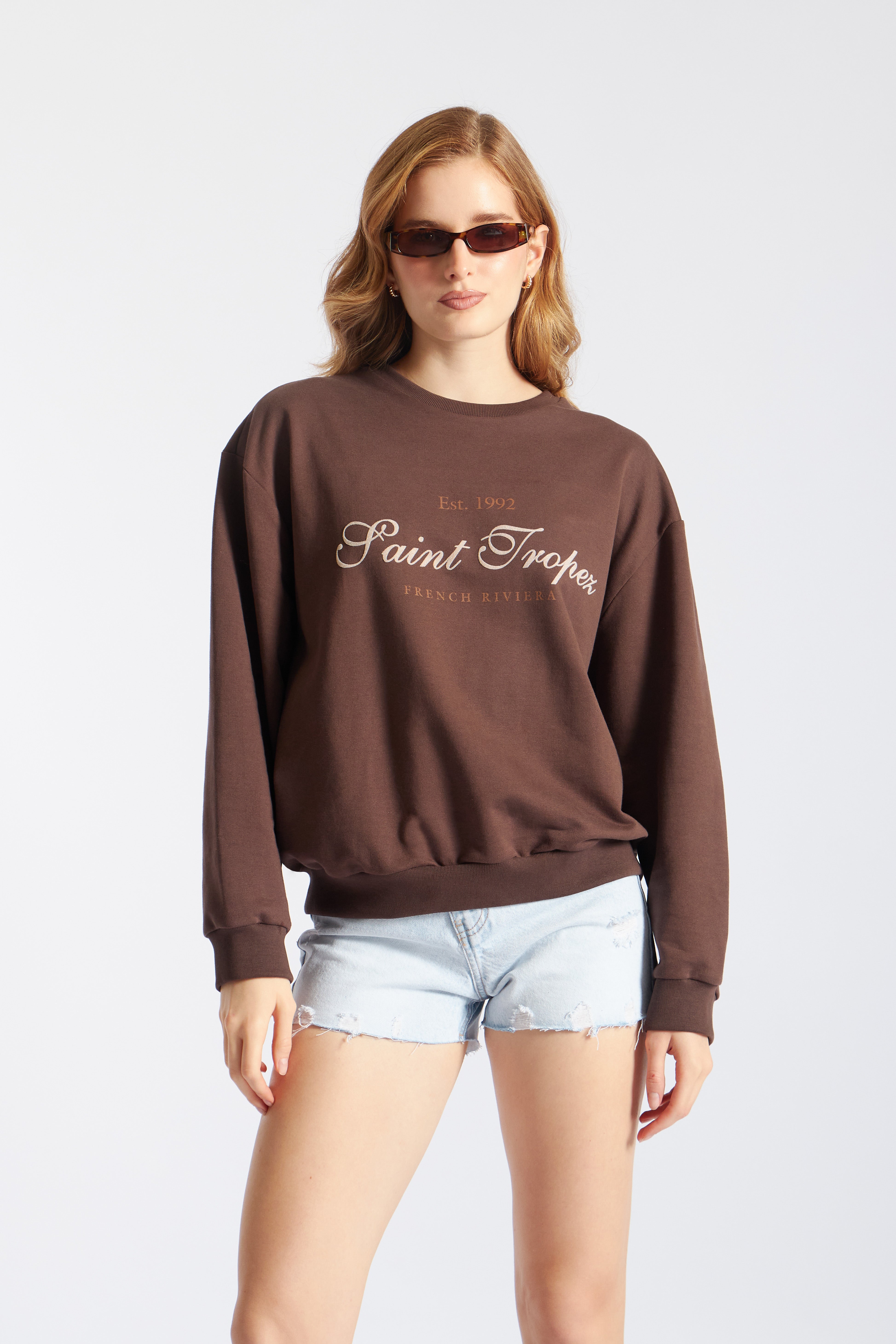 Sweatshirt Varsity - Marrón