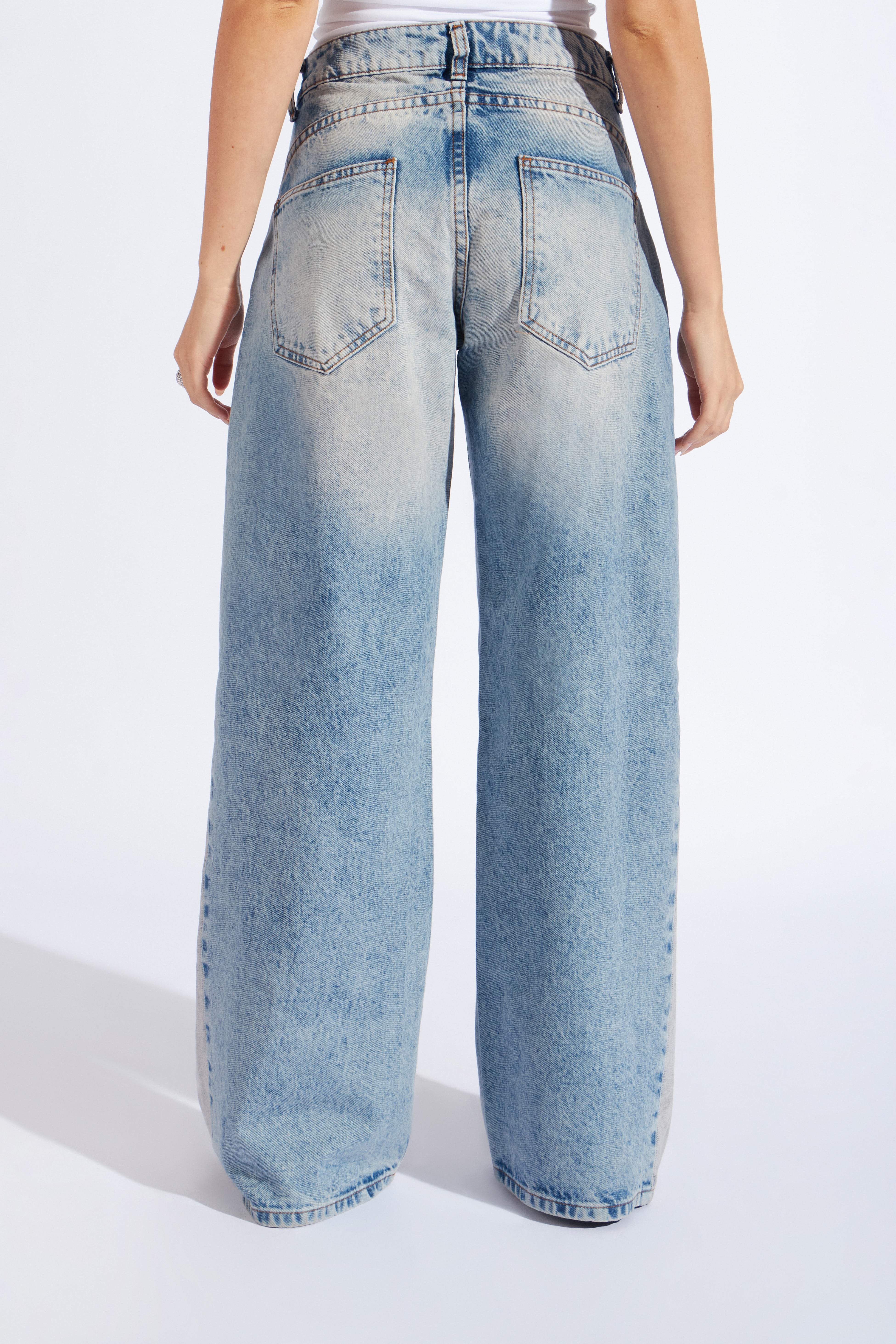 Pantalón Denim Godet - Bleach