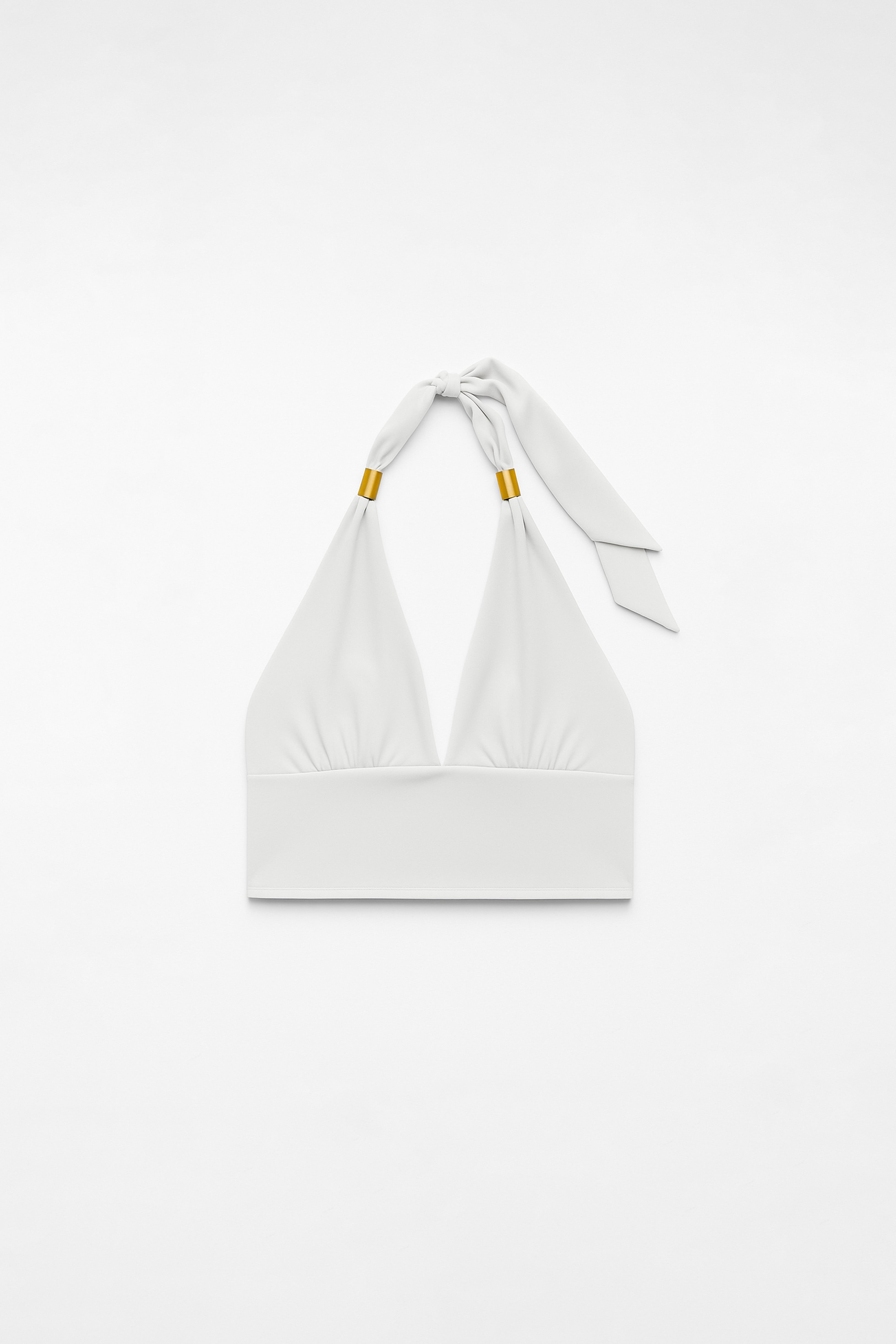 Top Halter con Adorno - Perla